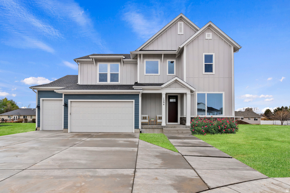 TO BE BUILT HOME on one of the community's largest and most coveted canyon homesites. Views, views, views! This half-acre plus homesite overlooks a scenic and serene valley and is adjacent to city trails and parks. This stunning and spacious home boasts 9-foot ceilings on the main and second levels with over-sized windows to capture panoramic mountain and valley views. The gourmet kitchen is a chef's delight, featuring maple cabinets, granite countertops, and an 8-foot island ideal for meal prep and entertaining. Imagine the gatherings and memories you'll make with nearly 1,600 square-feet of additional finished space with its 11-foot ceiling and walk-out basement. Located in the sought-after Eastridge Park community in East Layton, surrounded by scenic and majestic views, city parks and trails, lifestyle amenities, and highly regarded Davis School District schools.