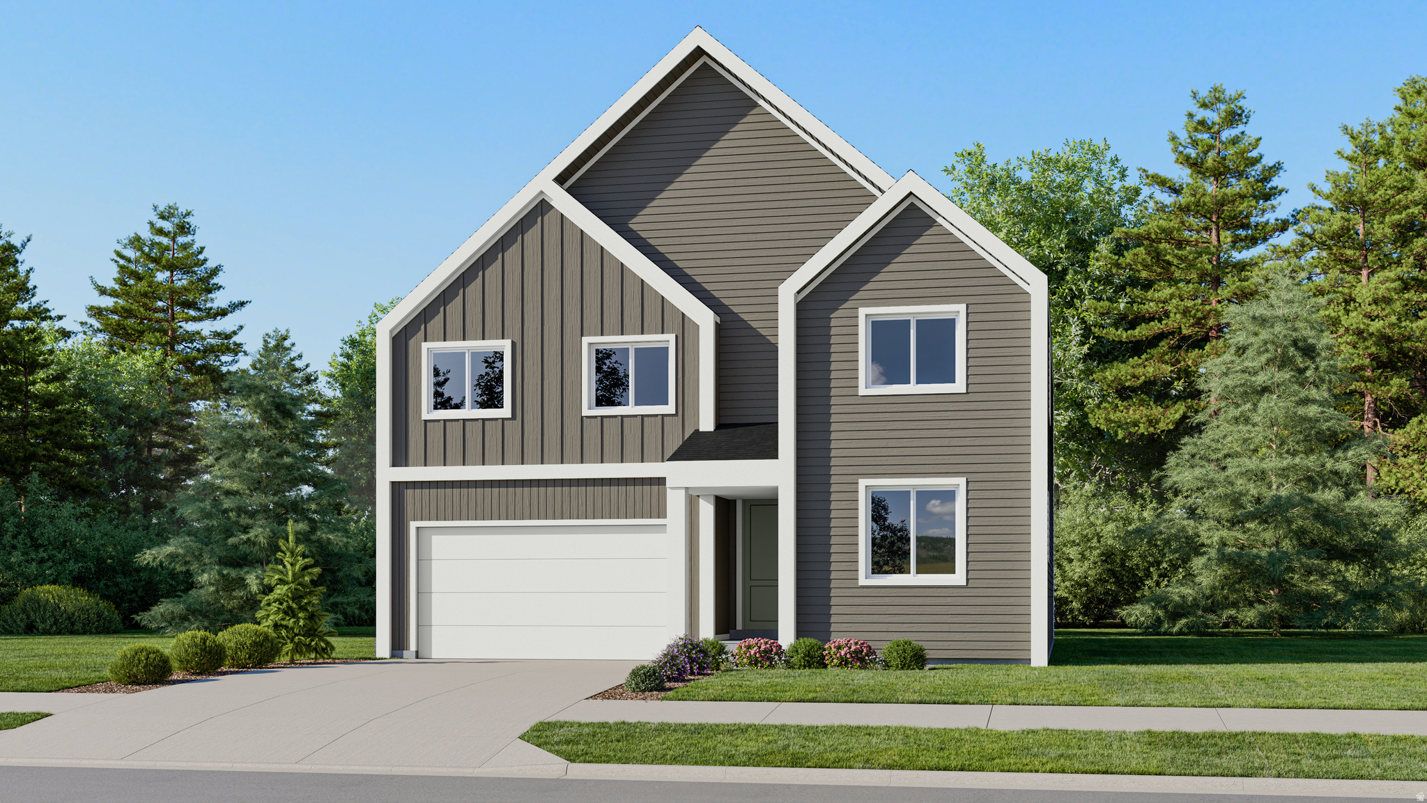 The Valley at Wildflower - 4076 - Laurel.  Don't miss out!  Receive up to $30,000 toward closing costs when financing with our preferred lender, or ask about available rate buydown options!  Estimated completion in September. This home offers 4 bedrooms, 3 bathrooms, an attached 2-car garage and a full unfinished basement! The main floor features a bedroom and a full bathroom, a spacious kitchen that offers craftsman-style cabinets, quartz countertops, stainless steel appliances including the refrigerator, and a HUGE pantry! Upstairs is the owner's bedroom with ensuite bathroom, laundry area, two additional bedrooms, a full secondary bathroom, and extra large loft space. Square footage figures are provided as a courtesy estimate only and were obtained from builder. Buyer is advised to obtain an independent measurement. Interior photos are of same style of home, but not the actual home. Rendering is for illustrative purposes only.