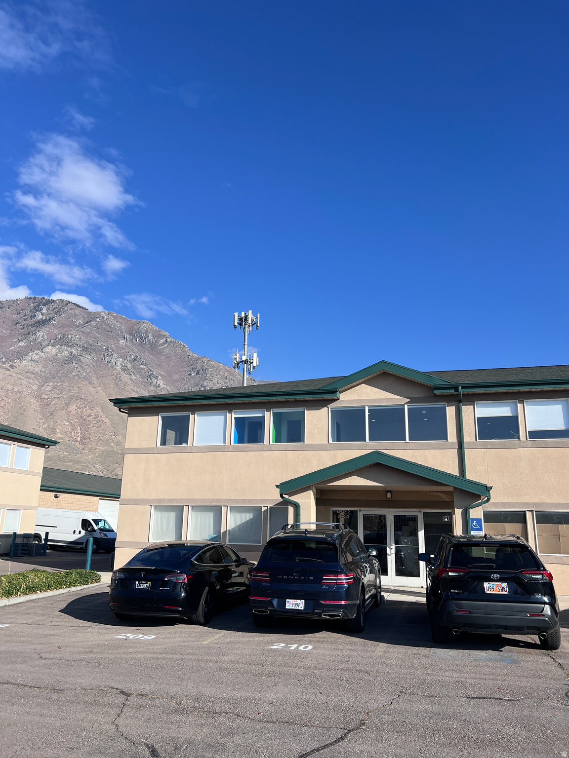 Key Property Highlights $13.50 PSF $2.40 NNN fee Unit 209 1155 s.f. Unit 210 1155 s.f 2 Units can be Combined for a total of 2,310 s.f. Lease individual unit or entire contiguous space Two private conference rooms Large open collaboration area Modern second-floor office layout Private break room High-speed Comcast available Onsite HOA management Excellent natural light throughout  Sale Details $220,000 per unit Offices can be purchased together or separately Lease Details $13.50 PSF $2.40 NNN fee Unit 209 1155 s.f. Unit 210 1155 s.f 2 Units can be Combined for a total of 2,310 s.f. Lease individual unit or entire contiguous space Property Highlights Two private conference rooms Large open collaboration area Modern second-floor office layout Private break room High-speed Comcast available Onsite HOA management Excellent natural light throughout Location Advantages Prime Springville office location with quick I-15 access Minutes from Main Street, retail, dining & services Surrounded by established professional businesses Easy access to Provo, Spanish Fork & Utah County Mountain views and professional park setting