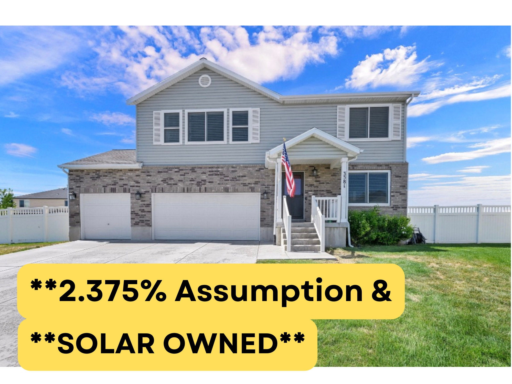 *Could this home get ANY SWEETER?!?  YES!!  ** ONLY  2.375% FIXED INTEREST RATE AVAILABLE for Qualified VA Assumption!! Text or Call LISTING AGENT for more details.  *This home defines MASSIVE ... $$ SAVINGS, SIZE, $$ VALUE, & PARKS!  *Drop the pin PERFECTLY at the intersection of GORGEOUS and Location, Location, LOCATION!  *With a NEW ROOF (2021), and then SOLAR OWNED, that SAVES YOU hundreds in MONTHLY & thousands in longer term expenses!  *From the Sprawling Main Level, the Spacious Kitchen, the HUGE PANTRY (10' X 7'), to the MASSIVE, Getaway Primary Suite (over 19 feet X almost 18 feet!) with a Spa-like Primary Bath, and the HUGE (135 square feet) walk-in Closet, updated bathrooms, adding a 6th bedroom/perfect work from home/office space, brand new upper-level carpeting, ideal basement spaces, a LARGE, now Covered, TREX Deck with drop-down shades, and a Fully-Fenced, Ideal, THIRD ACRE with play set, besides the MASSIVE PARK a short walk or bicycle ride away... this property HAS IT ALL!!!  *Bonus Items include a whole house water filtration system, smart (Nest) thermostat, and individual mini-splits in the basement living spaces.  *Owners are transferring out of state SOON and planning to choose the WINNING OFFER on Monday. *Contact Listing Agent FAST to schedule your Private Tour! *Square footage figures are provided as a courtesy estimate only and are Per County Records Buyer is advised to obtain an independent measurement.