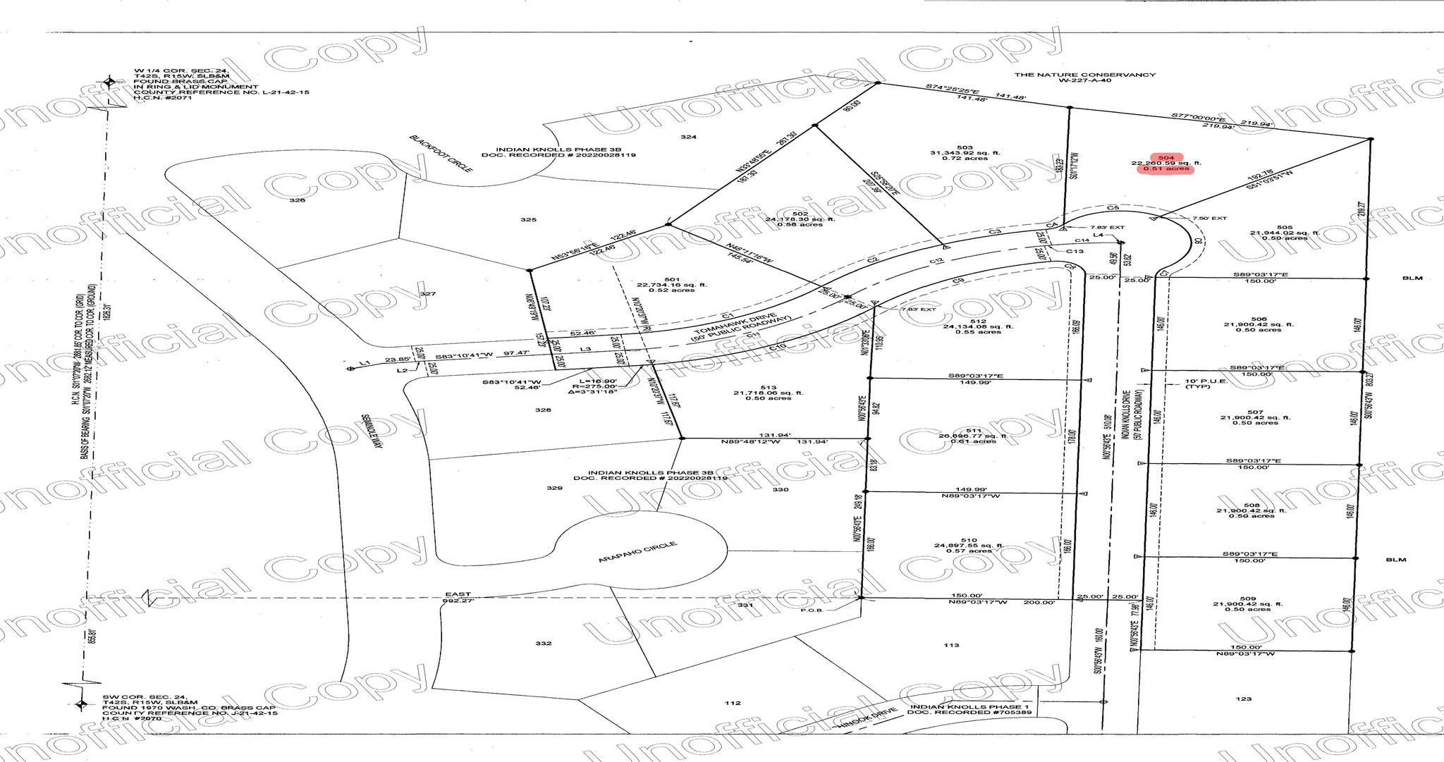 INDIAN KNLLS PHASE5 - Land