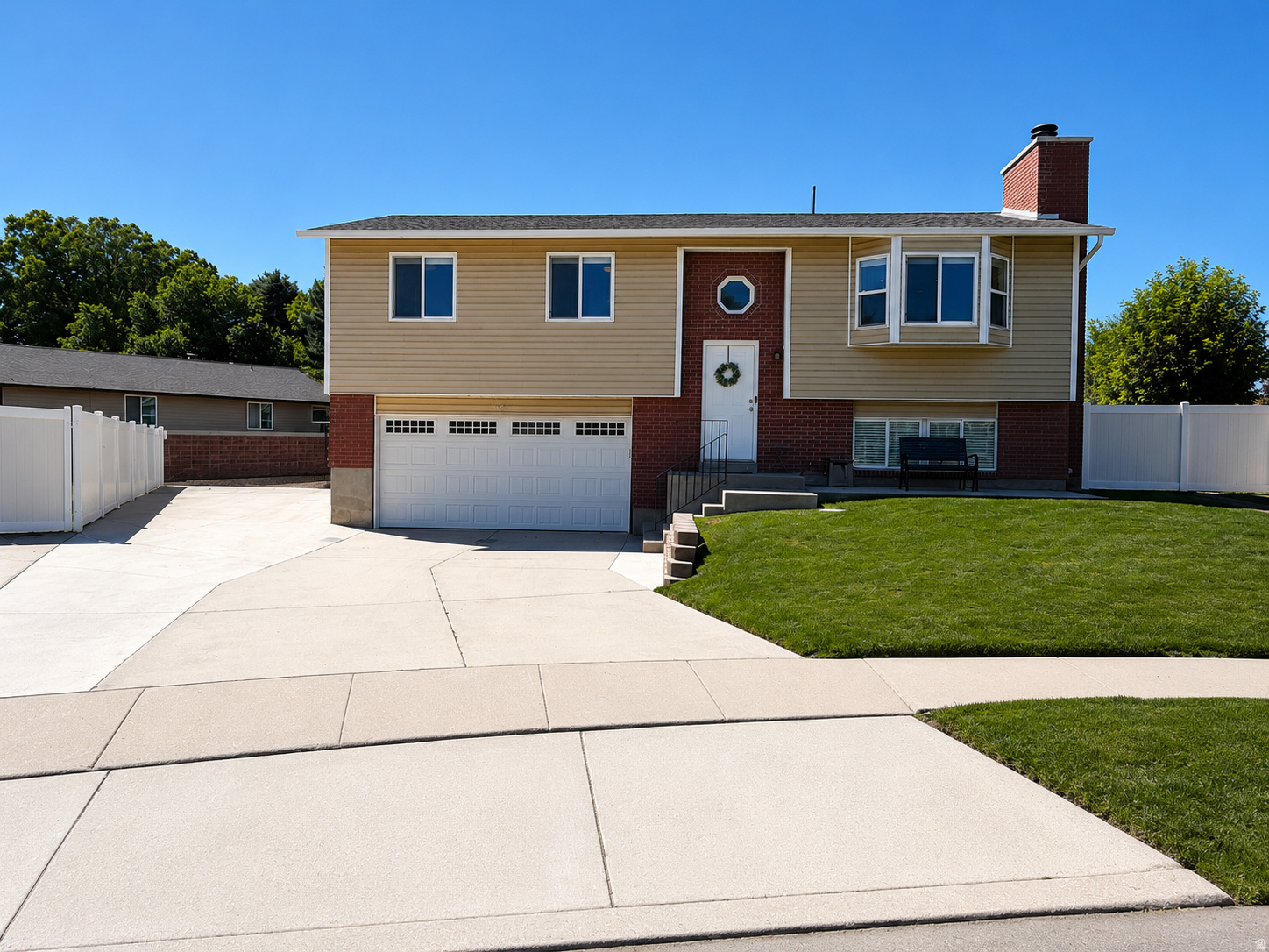 OPEN HOUSE SATURDAY JUNE 13th 10-NOON & SUNDAY JUNE 14th 11-2!!!! Welcome to this move-in ready home featuring stylish updates beautiful kitchen and an incredible backyard designed for both relaxation and entertaining. The spacious floor plan offers a warm and inviting atmosphere, while modern finishes throughout make this home truly stand out. With 3 bedrooms, LARGE 27X60 RV PAD for all your toys and the backyard has all been remodeled with a play area, new deck and pavers along with a large storage shed. SELLERS WILL INCLUDE A HOME WARRANTY!! Square footage figures are provided as a courtesy estimate and Buyer is advised to obtain an independent measurement.