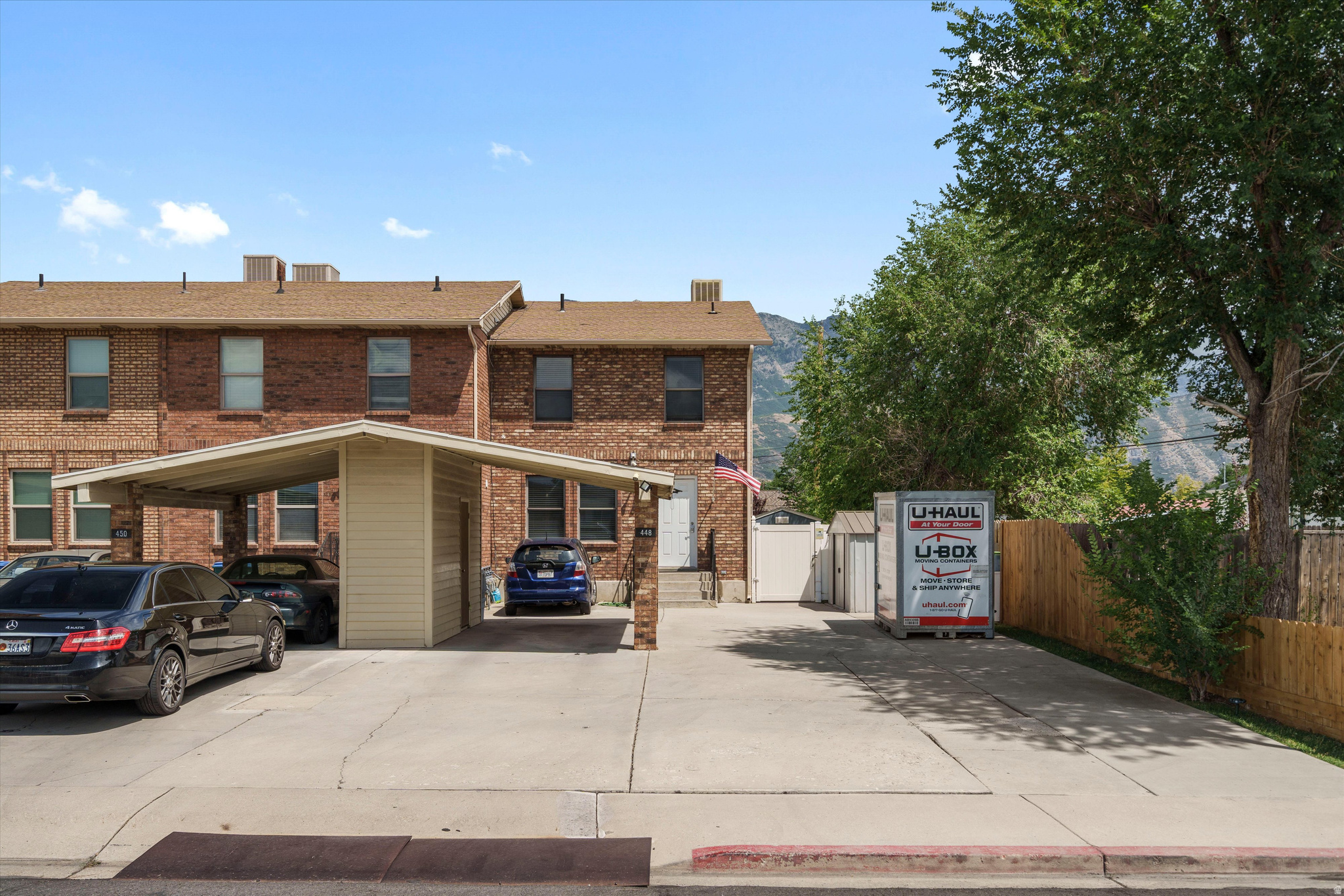 This unique Orem townhouse in conveniently located near stores, restaurants, freeway access, and the Orem City Center Park that hosts a weekly farmer's market each summer. The basement is a separate unit with its own entrance, kitchen, and laundry, making this a great home for multi-generational living. It is not in an HOA. Come check out the updated kitchen, extra parking and private backyard in this generously-sized townhome! Square footage figures are provided as a courtesy estimate only and were obtained from county records.  Buyer is advised to obtain an independent measurement.
