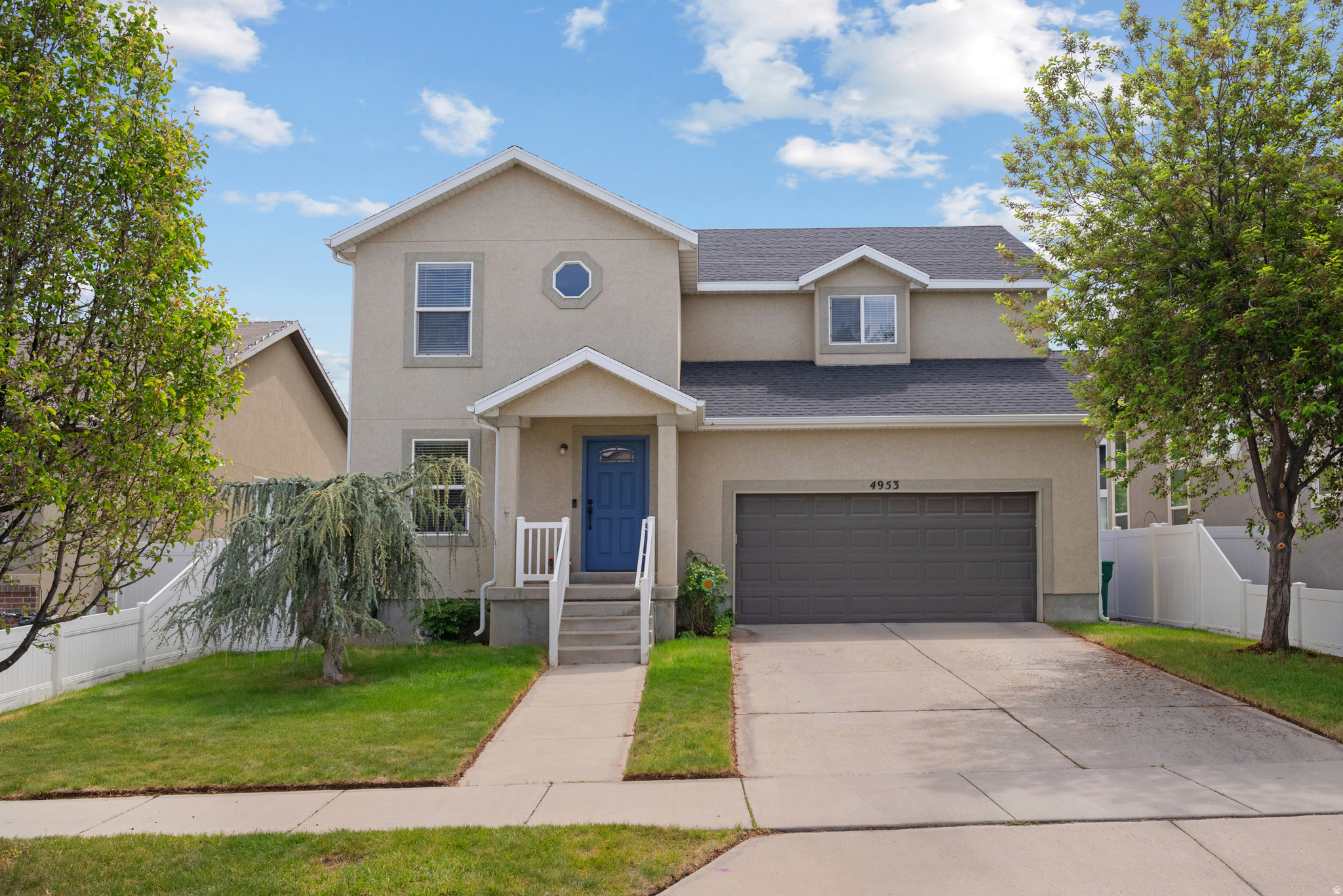 Welcome to this spacious & inviting home in Riverton, offering 3 bedrooms and 2.5 bathrooms.The layout feels open and comfortable, with flexibility for everyday living, relaxing, and entertaining. Upstairs, you'll find well-sized bedrooms-each with a walk-in closet-as well generously sized loft. The primary suite that serves as a true retreat. The unfinished basement provides a great opportunity to expand and customize additional living space over time. The backyard offers a thoughtful blend of established plants and trees, while still leaving plenty of room to create and personalize your own outdoor space. A unique highlight is the spiral-grown apple tree featuring two apple varieties, adding both character and seasonal charm. This home is located in an extremely walkable neighborhood with nearby parks, a popular dog park, and easy access to the Herriman Ice Ribbon. This home also sits just minutes from Mountain View Village for shopping, dining, and entertainment.This is a well-located home with space, flexibility, and room to grow-ready for you to make it your own.Square footage figures are provided as a courtesy estimate only and were obtained from County Records .  Buyer is advised to obtain an independent measurement.