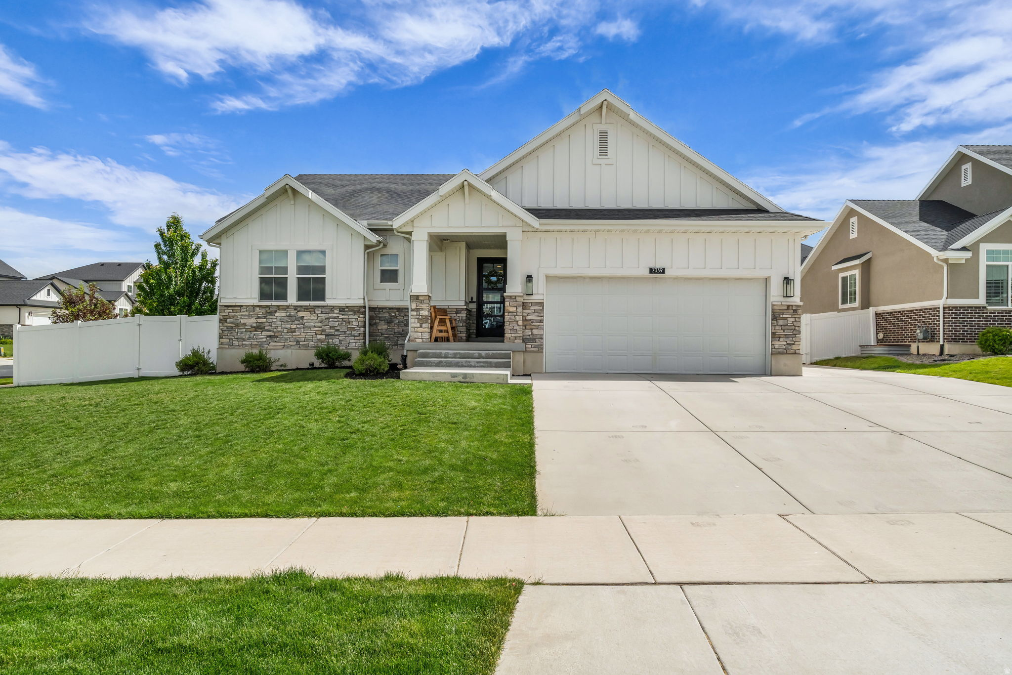 Beautiful rambler situated on a desirable corner lot in a welcoming neighborhood with wide, open streets and minimal through traffic. Enjoy comfortable main-level living with the primary bedroom conveniently located on the main floor, complete with an ensuite bath featuring a separate tub and double shower-heads. The spacious kitchen offers plenty of room for cooking, gathering, and entertaining, while the basement wet bar area includes a sink and dedicated space for a beverage fridge. Additional highlights include an expanded 2-car garage, RV pad, and a functional layout designed for flexible everyday living.  ||  Agent Owned.  ||  Buyer to verify all. Square footage figures are provided as a courtesy estimate only and were obtained from Tax Data.  Buyer is advised to obtain an independent measurement.
