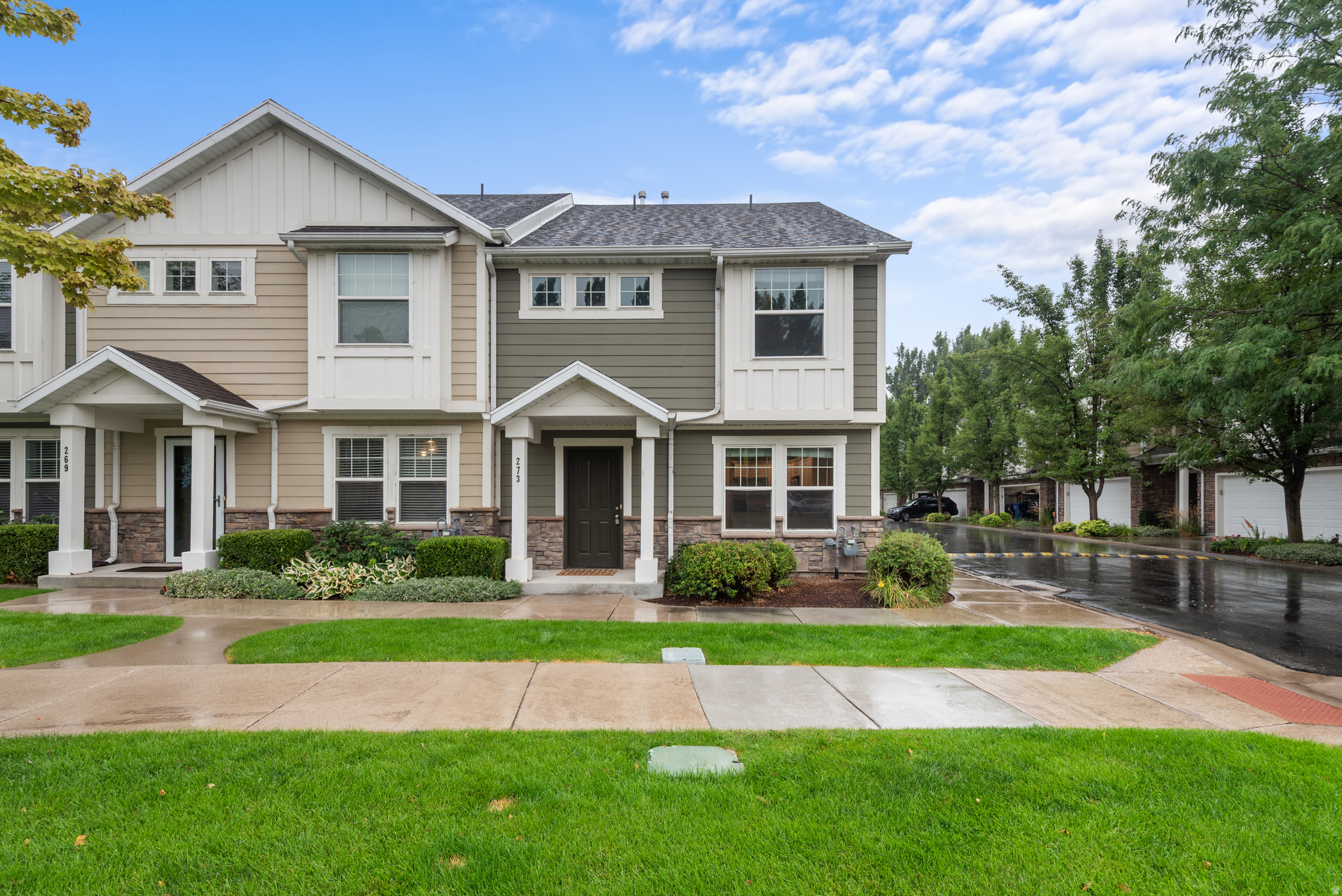 Welcome to this beautiful row-end townhome located in Logan, Utah. This spacious 3-bedroom, 3-bath home offers the perfect balance of comfort and convenience. Step inside to an open and inviting floor plan featuring a bright living space, a well-appointed kitchen, and room for entertaining. The home includes a 2-car garage, providing plenty of storage and parking. Upstairs, you'll find three comfortable bedrooms, including a generous primary suite with a private bath. This townhome also comes equipped with a washer and dryer, making move-in a breeze. As a row-end unit, you'll enjoy added privacy. Conveniently located near schools, shopping, dining, Logan River Golf course, and all that Logan has to offer, this home is ideal for anyone looking for low-maintenance living with modern amenities. Don't miss your chance to own this well-kept townhome in a great location!