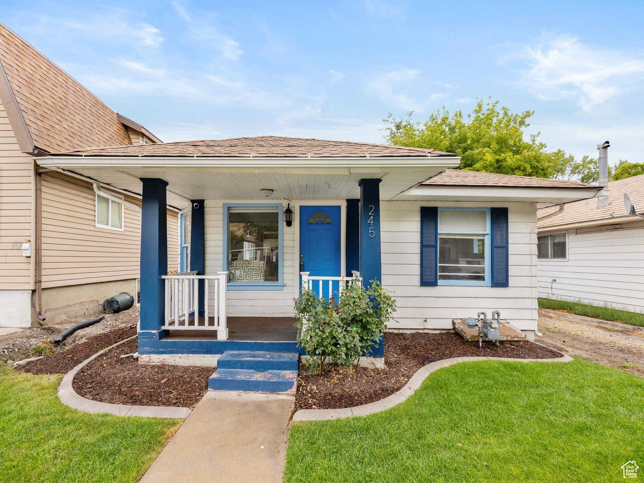 Charming Provo bungalow is brimming with upgrades, character, and lifestyle appeal. Step inside to find peace of mind with a brand-new furnace and A/C, a roof that's only 10 years old, fresh paint, updated flooring, and a beautifully refreshed kitchen. The home's thoughtful updates pair perfectly with its welcoming charm and gorgeous landscaping, creating eye-catching curb appeal and inviting outdoor spaces.  One of the standout features is the detached bonus room, complete with a closet-ideal for a private office, art studio, gym, she-shed, or man-cave. The possibilities are endless!  Perfectly situated near parks, BYU, and the Provo City Temple, this home also offers quick access to local shopping, dining, and all that Provo has to offer. Whether you're looking for a fabulous investment or a gem of a place to call your own, this home is ready to impress. Don't wait -schedule your showing today before some else claims it first!