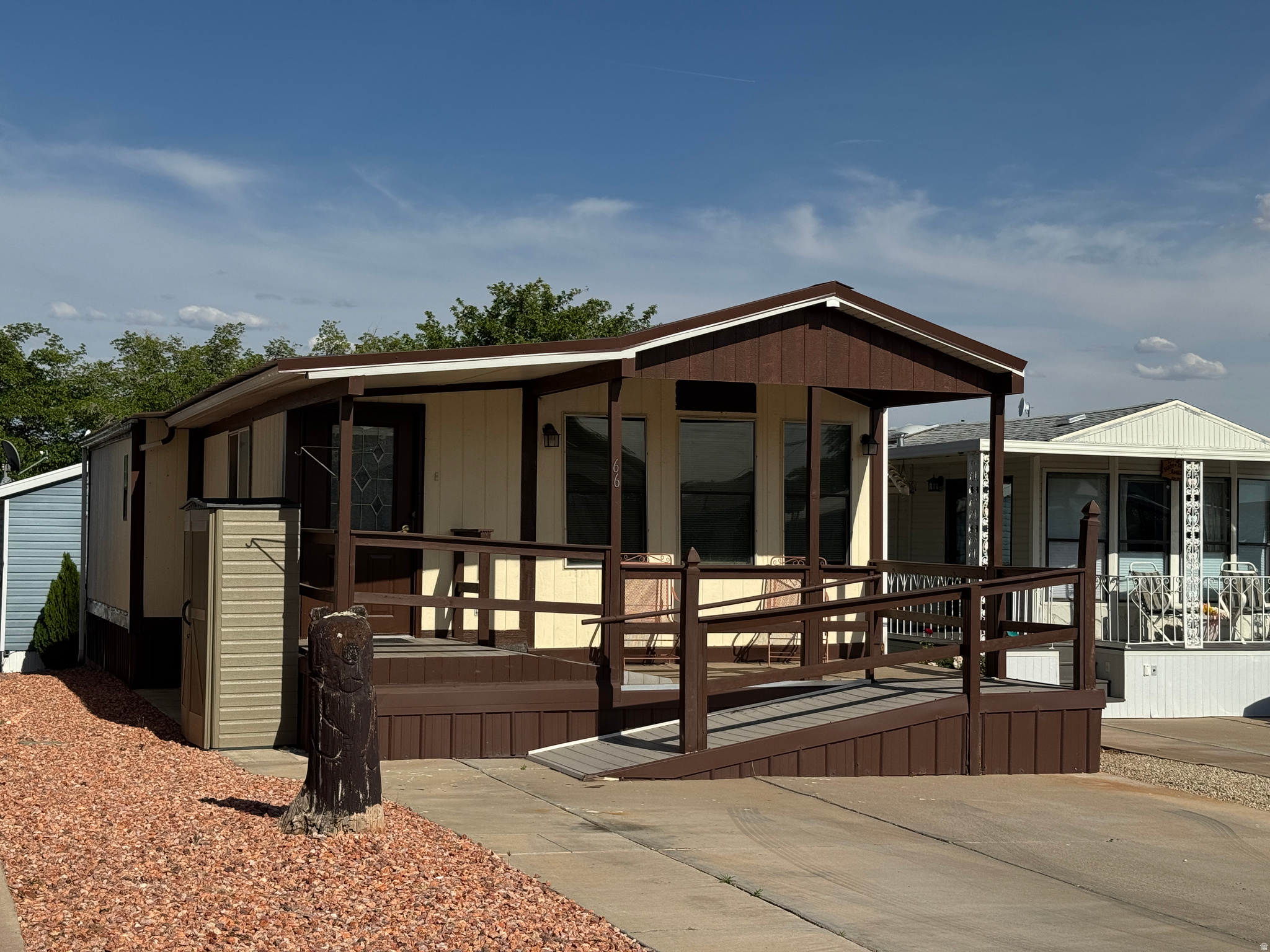 Whether you are looking for a seasonal getaway or a permanent home in the red rocks, this property offers an unbeatable price point in a convenient location. Enjoy a 55+ community with low-maintenance living while being surrounded by the stunning vistas that Southern Utah is known for.