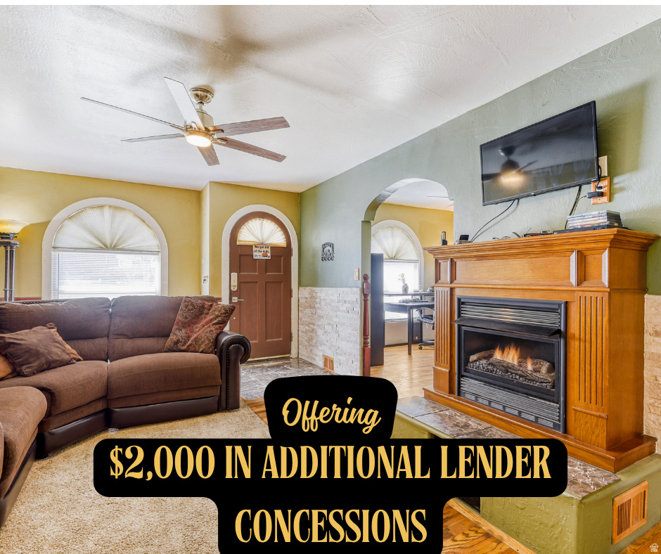 $2,000 Preferred Lender Concession. Fully restored and extensively updated, this 1916 Magna home with extensive amount of parking, combines historic architecture with modern functionality. The home features original interior arches, a marble entryway, redwood oak hardwood flooring throughout much of the main level, updated double-pane windows, and a flexible front room that can serve as a bedroom, formal dining area, or home office. The kitchen includes marble flooring, a gas range, under and over cabinet lighting, and bar seating. The home offers three bedrooms, two updated three-quarter bathrooms, and a finished basement with an additional bedroom, bathroom, theater room, and generous living space. Additional features include a gas fireplace in the main living room, a decorative fireplace in the primary bedroom, and a laundry chute. Major system updates include a furnace replaced in 2015, central air installed in 2022, separate electrical panels for the upper and lower levels, freshly painted siding, and a new roof installed in March 2026. Exterior amenities include a Trex deck, attached two-car garage, and an oversized poured parking area with space for up to six vehicles. The property also benefits from a recorded warranty deed providing easement access to the rear alleyway, offering additional convenience and flexibility. With extensive updates throughout, exceptional parking, and a functional floor plan, this property is move-in ready and well-suited for a variety of lifestyles.