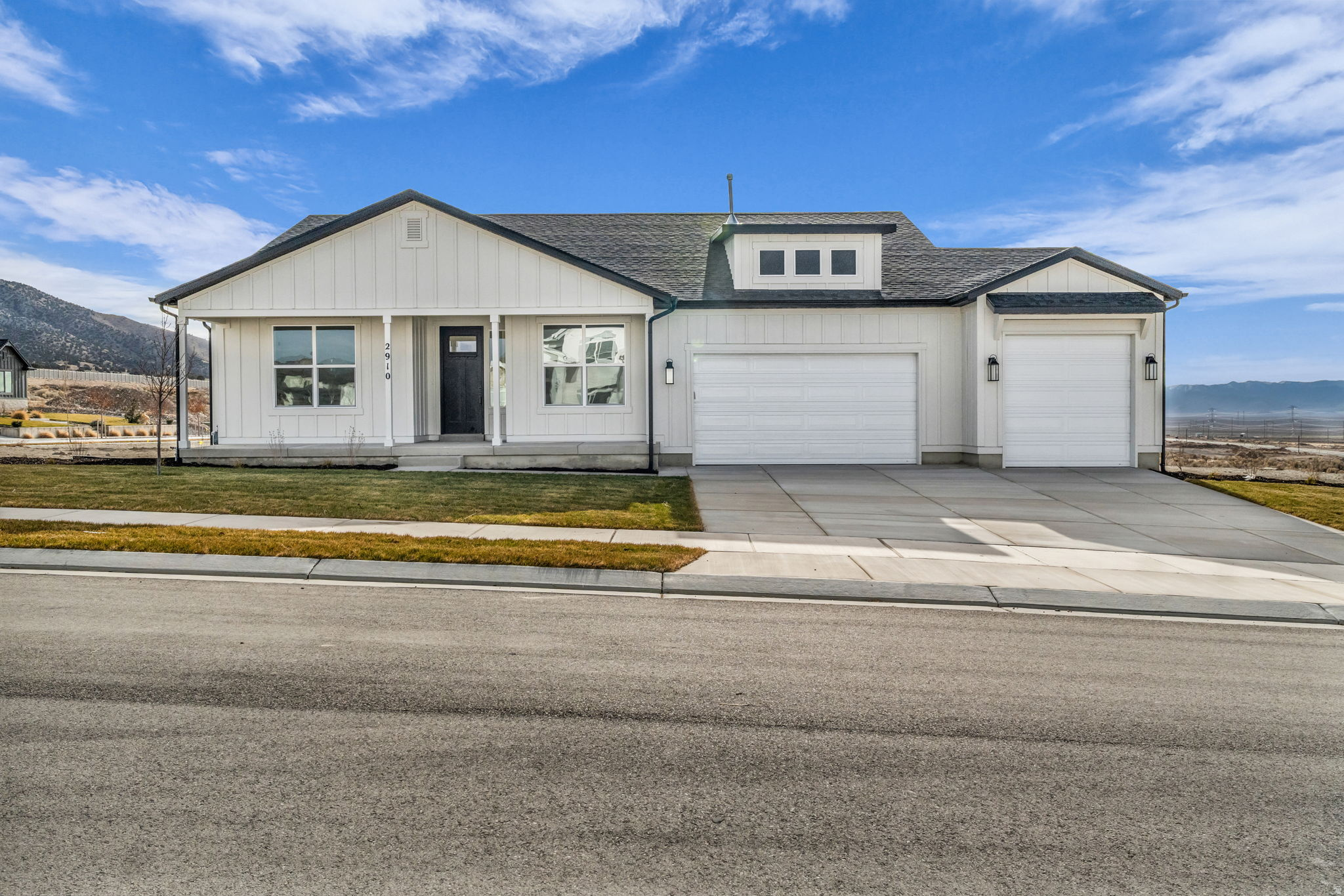 AMAZING $30,000 INCENTIVE towards closing costs, rate buydown, or price reduction regardless of lender! (Talk to agent for conditions.) Must-see Scarlet Ridge Community in Eagle Mountain! Move-in ready! This beautiful home 5,000 plus sq. ft. home on a .81- acre view lot with a walk-out basement is built by Flagship Homes. It features 3 bedrooms, 2.5 bathrooms, an office/living room, quartz slab countertops, painted cabinets, laminate flooring on the main level, vaulted ceilings throughout, landscaped front yard and 3 car garage. The backyard can be landscaped for an additional charge. The primary bedroom on the main floor has a vaulted ceiling, large walk-in closet and dual sinks with a separate tub/shower. With an unfinished, walk-out basement, this home provides space for storage and room to grow. (If preferred, basement can be finished for an additional charge.) 1GB fiber optic internet included in the HOA dues. Call for more information or stop by our model home at 1546 E. Starling Lane, Eagle Mountain for a tour. Model home hours: Monday-Saturday 11 AM - 6 PM. Buyers to verify all information. Square footage is from house plans.