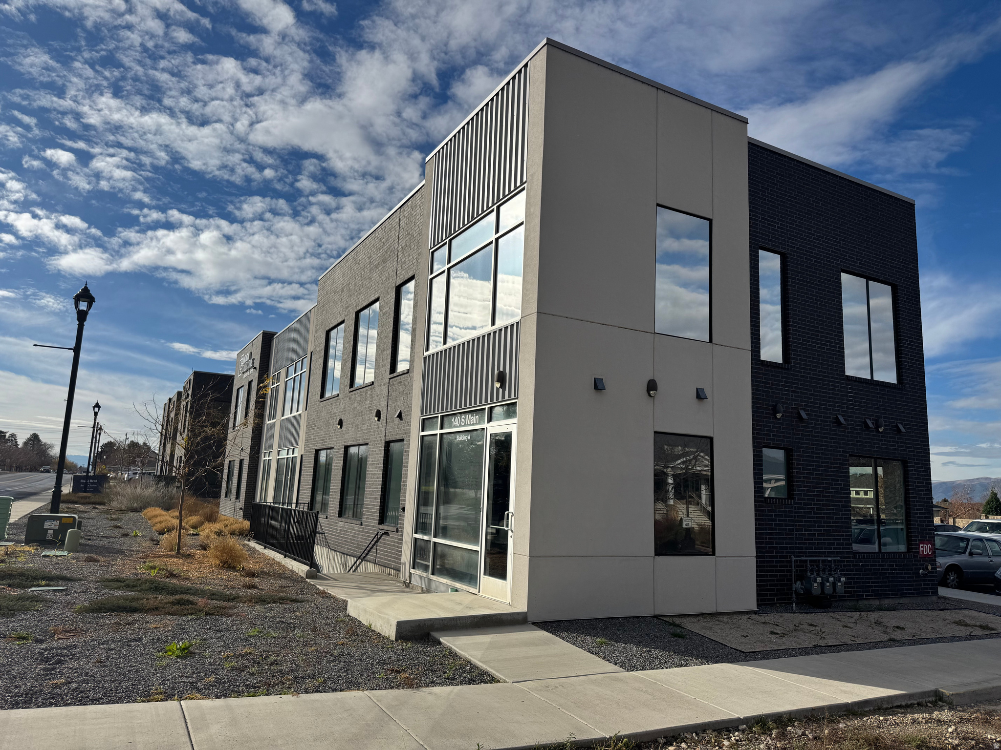 First Month Rent FREE!  VACANT! Short (and longer) Term Lease Available.  Beautiful and open modern office space with open and exposed ceilings.  New, clean, fresh, comfortable, and lots of glass.  4 larger offices, 1 small office, excellent break room, ensuite bathroom, and lots of open space for desks, tables, cubes, and more.  Convenient and close to I-15, State Street, public transportation, restaurants, and shopping.  Make an offer.  This will start as a sublease but can progress to direct lease with Landlord.