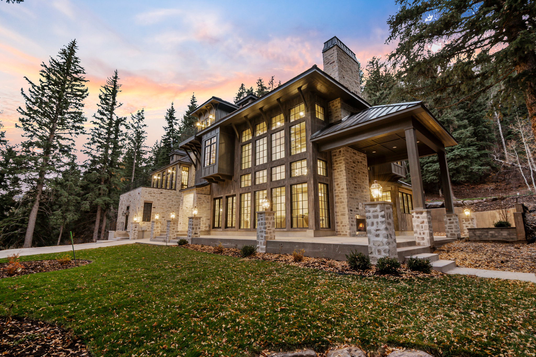 This is a rare opportunity to own Pont de Reve: one of the country's finest mountain-modern estates, and the crown jewel of Sundance.  Beginning at the exquisite architectural bridge, you'll cross over the North Fork Provo River into this exceptionally private cul-de-sac, where this healing enclave rests in the lea of Mount Timpanogos.   Experiencing this inspiring space is a must for architectural enthusiasts, with floor-to-ceiling natural light, elegant minimalism, and perfectly appointed rooms.  Just underneath Sundance Mountain Resort's Nordic Center trails, this home features riverside outdoor entertaining spaces, European lime-washed stonework, Wolf/Sub-zero/Scotsman appliances, heavy-timbered Japandi design, heated floors and driveways, lime-washed painted interiors, workout room with mountain views, french oak floors, soundboards throughout bedrooms, dual toilet rooms in principal bath, bunk room, "bridge" theater room, pass-through driveway with private parking, outdoor fireplace, and 1200 square feet of tall crawl space for storage.  There is also an unfinished, flex-space ADU with a separate entrance, for either a studio dwelling or additional game room.  Come experience this mountain masterpiece, inspired by architect Jeffrey Dungan!   *Square footage figures are provided as a courtesy estimate only and were obtained from the architectural plans.  Buyer is advised to obtain an independent measurement.