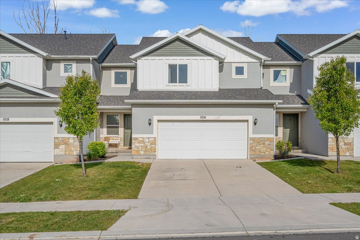 Welcome to this beautifully maintained 4-bedroom, 3.5-bath townhome in the heart of Santaquin! This spacious home truly feels like new, offering modern finishes, a clean and well-cared-for interior, and a functional layout designed for comfortable living. The open-concept main level features a bright and inviting living space, perfect for entertaining or relaxing. The kitchen is equipped with stylish cabinetry, ample counter space, and a seamless flow into the dining and living areas. Upstairs and throughout the home, you'll find generously sized bedrooms, including a primary suite with a private bath and plenty of closet space. With three full bathrooms and an additional half bath, there's room and convenience for everyone. Enjoy low-maintenance living in a growing community with easy access to local amenities, parks, and commuting routes. Whether you're looking for your first home, more space, or an investment opportunity, this move-in-ready townhome is a must-see! Square footage figures are provided as a courtesy estimate only and were obtained from County Records.  Buyer is advised to obtain an independent measurement.