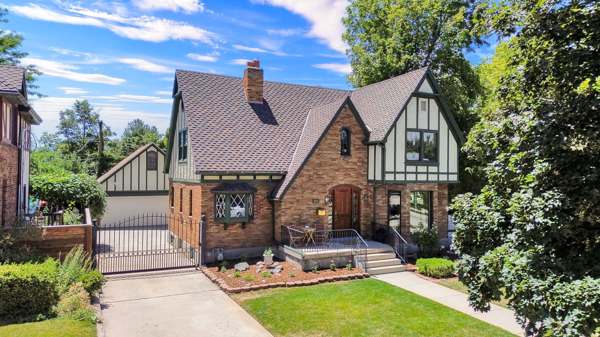 **MULTIPLE OFFERS RECEIVED. Highest & Best offers due no later than Tuesday, July 14, 2026, at 2pm.**  Harvard-Yale/Yalecrest two-story Tudor, on the market for the first time in more than 50 years. Grand entry with parquet flooring. A living room so spacious a grand piano fits, AND and still plenty of space for two seating areas! Coved ceilings, some original hardware and registers, antique light fixtures,1/2 bath on main; formal dining and eat-in kitchen nook; granite counters, oak cabinets, trash compactor, GE Profile microwave, wall oven, Thermador range top. An elegant staircase to the upper floor, and two access point staircases to basement. Three large bedrooms on second level with classic angles, and a reading alcove with the most delightful arched casement window; luxurious upper floor bathroom with soaking tub; pull-down ladder for access to abundant storage space in attic. More room to gather with a family room in lower level, built-ins, wood-burning stove; office space or could be additional bedroom. Water softener, Rinnai tankless water heater, basin sink. Additional storage room. Covered patio in back, and extra-tall garage with staircase to loft storage (or workshop, studio, game room?); windows, side entry door, and overhead motorized door. Roomy front porch big enough for seating/bench. Two blocks from Laird Park, in an area known for historic architecture, street lamps, mature trees, and good close access to the University of Utah, foothills. A few short blocks to Harmons Emigration Market, popular restaurants, and schools.