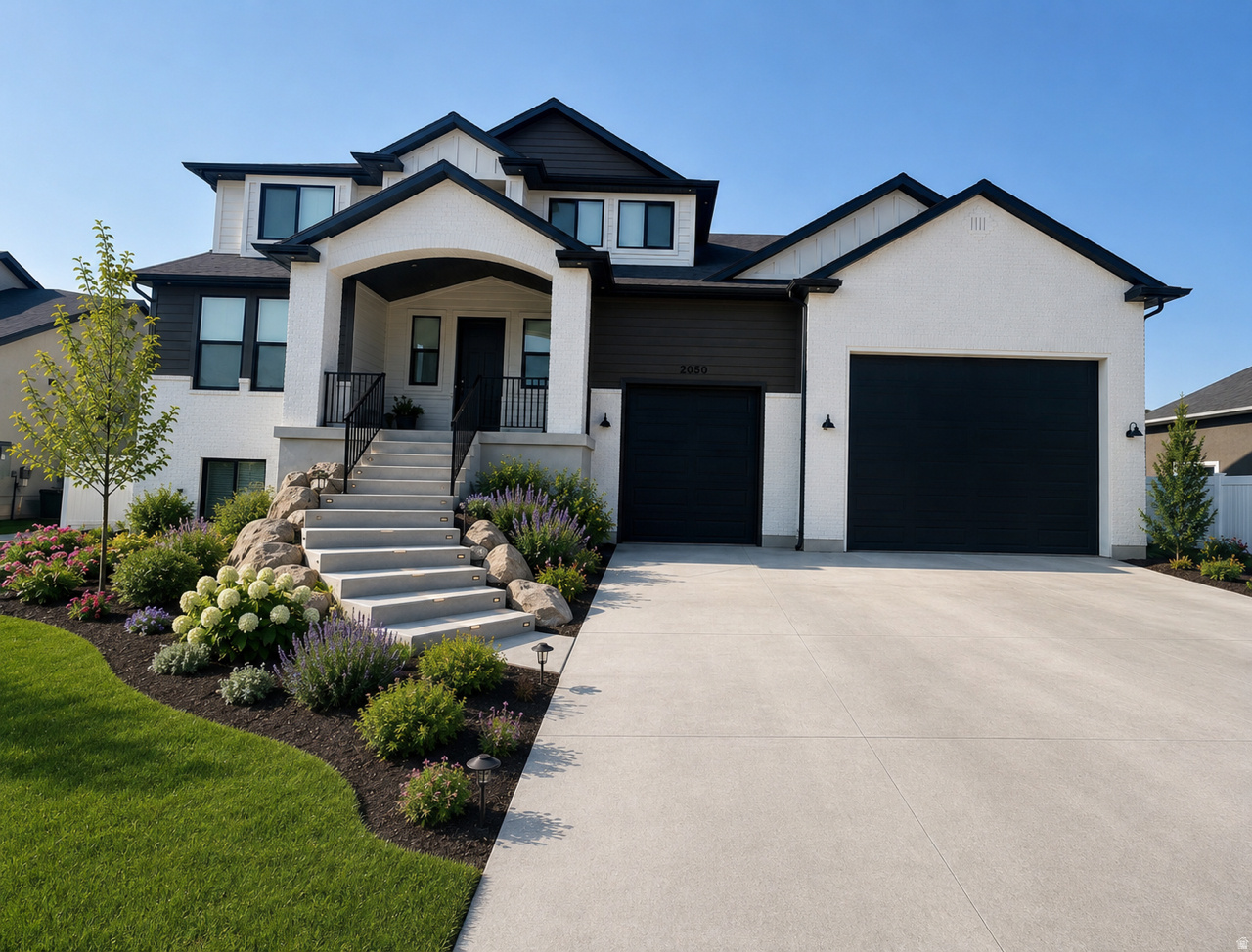 Don't miss the rare opportunity to own a like-new, move-in ready, Castle Creek custom home without the wait of building.  Plus, the opportunity to create your own outdoor oasis in an almost fully fenced yard, combined with a large covered deck. Enjoy modern living in this home built in 2025 on a 0.25-acre lot with 3,835 square feet, 6-bedrooms, 3.5-bathrooms and a finished, walk-out basement.  In a wonderful location with easy access to shopping, entertainment and the new Davis Corridor.   The exterior features Hardie Board and brick, complemented by an impressive 8-foot front door. Inside, you'll find custom cabinetry, designer tile, and a fireplace. The layout includes two spacious family rooms, a dedicated office, and a convenient mudroom. The kitchen is built for both everyday living and entertaining, featuring double wall ovens, six-burner gas range top and an expansive pantry.  The primary suite is complete with a large sitting room, walk-in closet and a master ensuite featuring a walk-in shower with dual shower heads.  The fully finished, daylight basement includes 9-foot ceilings and a kitchenette with walk-out basement access into the oversized three-car garage, with RV parking capabilities. Upstairs and down, comfort is enhanced by a 2-zone HVAC system, water softener, and two 40-gallon water heaters. This home combines space, style, and versatility-ready to meet all your needs.  Buyer and Buyer's Agent to verify all. Sq ft and all information is provided as a courtesy. EARNEST MONEY to be deposited in a Real Estate Brokerage Trust account NOT with a title company.