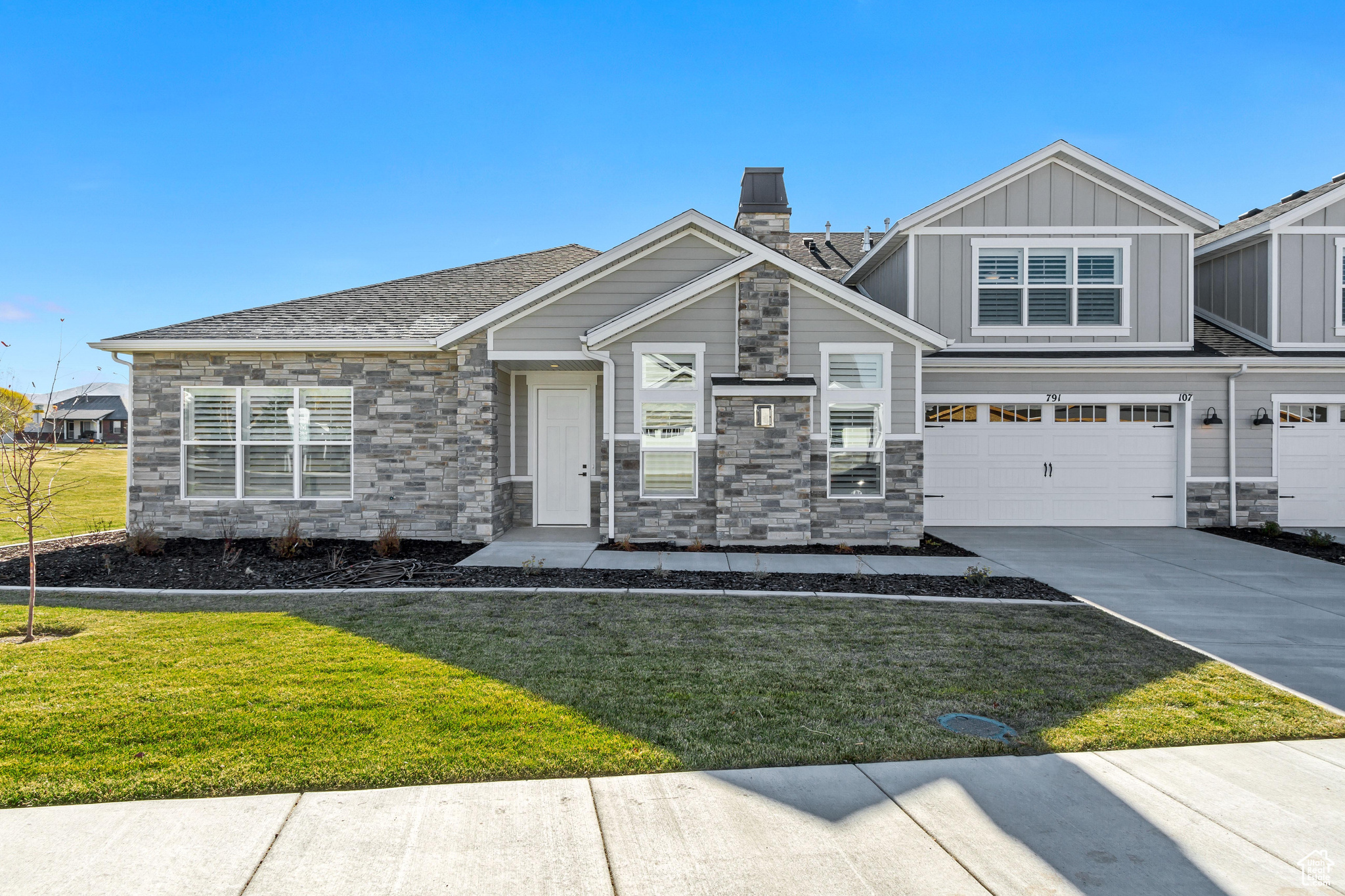 Introducing Kimball Villas, a 55+ community in the majestic Heber valley. We are so excited to create a new neighborhood for the active adult to this majestic city that is surrounded by countless outdoor activities and serene views. Our villa floorplans offer all main floor living with no steps into the home from the front entry to garage and patio, making for easy living. This is our "Cate" plan and always one of the favorites: offering 9' and vaulted ceilings, a cozy fireplace and 2 master bedrooms en suite. The primary bedroom offers a spacious bathroom with a no-step, roll-in shower with a stunning euro glass enclosure and wider door, double sinks, adult height vanity as well an ADA elongated toilet. Carefully planned out, all of our homes offer ample storage as well as an oversized 2-car garage. Standard features for this home will include: Maple cabinetry, granite or quartz counters, ss appliances, 2-tone paint, LVP flooring, 5" base, 9' and vaulted ceiling on main, gas fireplace, and tons more! HOA is only $260 per month and covers all landscape maintenance, snow removal on driveways, sidewalks and roads, exterior water, insurance as well the resort-like amenities; Clubhouse with a gym, kitchen, gathering space, outdoor pool, hot tub and pickleball court. Note: Pics shown are for reference only and do not represent actual home or standard features. Model home hours Monday 12-6 Tuesday 12-6 Wednesday 12-6 Saturday 12-6 or by appointment, closed Sunday.