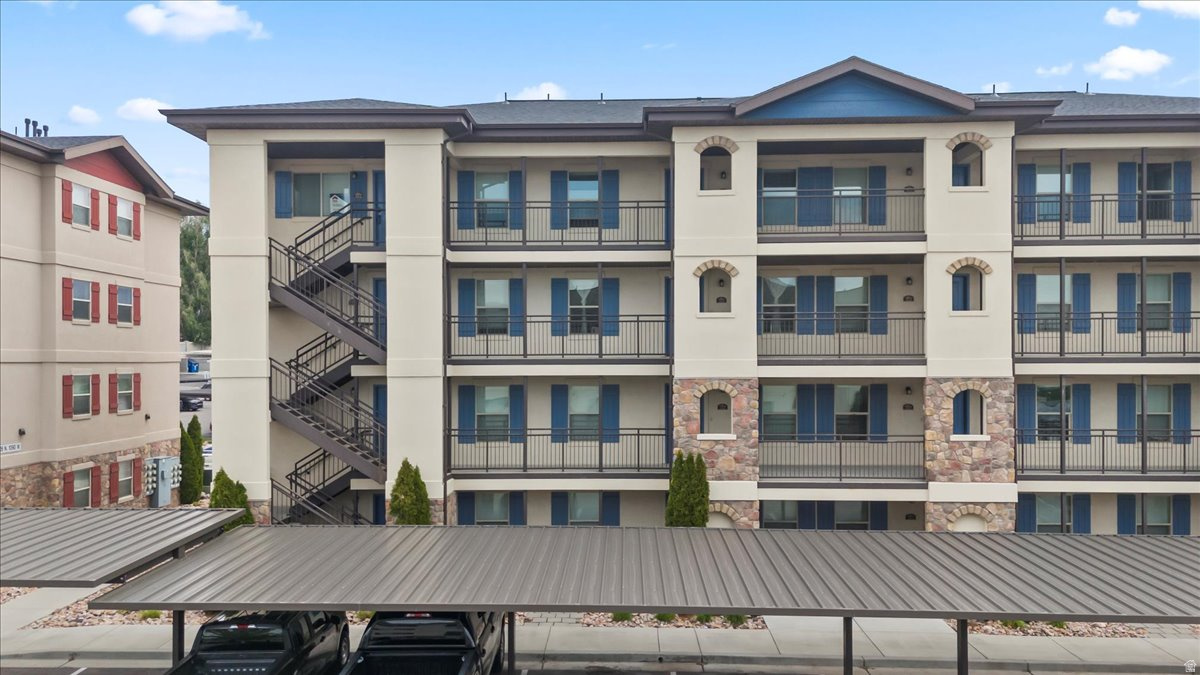 BACK ON THE MARKET - BUYER GOT COLD FEET - PRICED TO SELL AND IT'S THE BEST PRICED CONDO IN THE AREA! This well-maintained 2-bedroom, 1-bath home offers comfort, convenience, and beautiful views in a desirable Orem community. Located on the second floor, the unit is filled with natural light and showcases sweeping views of Utah Valley and the surrounding mountains.  The bright kitchen features modern appliances, ample cabinet space, and a bar-height counter that opens to the main living and dining areas-ideal for everyday living and entertaining. Both bedrooms are spacious with large closets and oversized windows. The full bathroom offers clean, timeless finishes with a tub/shower combination.  Enjoy in-unit laundry, dedicated parking, and community amenities including a playground. Conveniently located near shopping, dining, UVU, I-15, and outdoor recreation, this condo offers an outstanding combination of value, location, and lifestyle. Schedule your showing today.