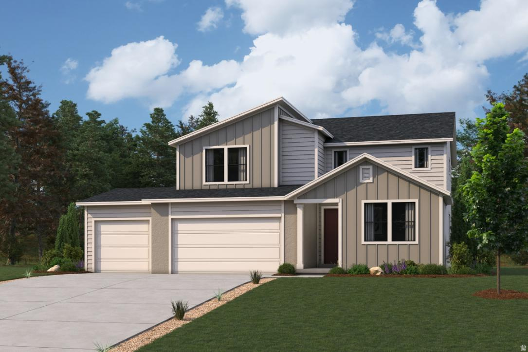 For comfortable, modern design, look no further than the Gunnison in Pinnacles Estates! This attractive plan opens with a private study, then flows into a contemporary layout showcasing a large kitchen with a center island and a walk-in pantry. The dining area and spacious great room-which features access to the patio-are steps away, creating the perfect set-up for entertaining and everyday living. You'll also find a mudroom on this level. There are three bedrooms upstairs, including a luxurious primary suite with an expansive walk-in closet and a deluxe bathroom with dual vanities, a walk-in shower, and a soaking tub. Both additional bedrooms boast walk-in closets as well. Also includes a second floor loft and an unfinished lower level.