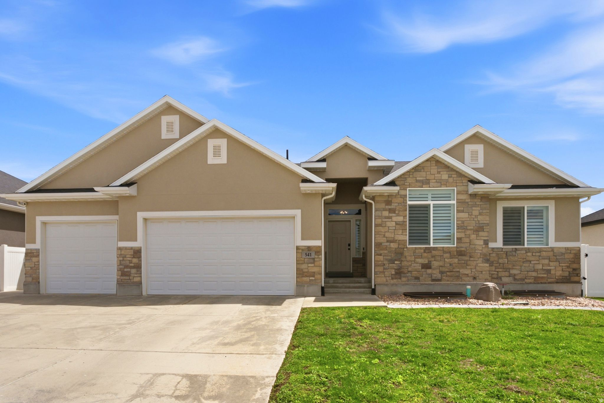 Showings start this Saturday, June 11th at the open house 11-2. From the moment you walk through the front door, you'll feel the warmth and care that make this home truly special. Beautifully finished from top to bottom, this stunning rambler offers the ease of main-floor living with the space everyone is looking for.  With 6 bedrooms, 3 full bathrooms, and a 100% finished floor plan, there's room for everyone to gather, relax, and make lasting memories. Gorgeous flooring flows throughout the home, while every detail has been thoughtfully maintained, giving it the feel of a professionally designed model home.  Step outside to the fully landscaped yard where the covered patio invites you to slow down and enjoy life-whether it's morning coffee, family barbecues, or quiet evenings under the stars.  Also, remember that we are not using the showing service, please put in agent remarks for agents to call me to schedule a showing.