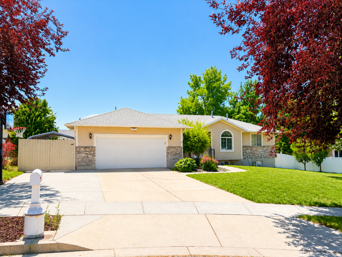 OPEN HOUSE: Sat. July 25th 11a.m. to 2 p.m.  Beautifully maintained 4 bed, 3 bath home with 2,400 sq. ft. on a 10,454 sq. ft. lot in a desirable Smithfield neighborhood. Features include: -Open floor plan -Spacious primary suite -Large, deep 2-car garage -29' RV parking -Fenced Backyard -Large view deck -Shed, carport & chicken coop -Paid-off solar (average electric bill around $20/month) -New furnace & A/C, instant water heater, water softener, and bathroom flooring.  This home offers outstanding value with major upgrades already completed and exceptionally low utility costs.  Square footage figures are provided as a courtesy estimate only and were obtained from the building plans.  Buyer is advised to obtain an independent measurement.