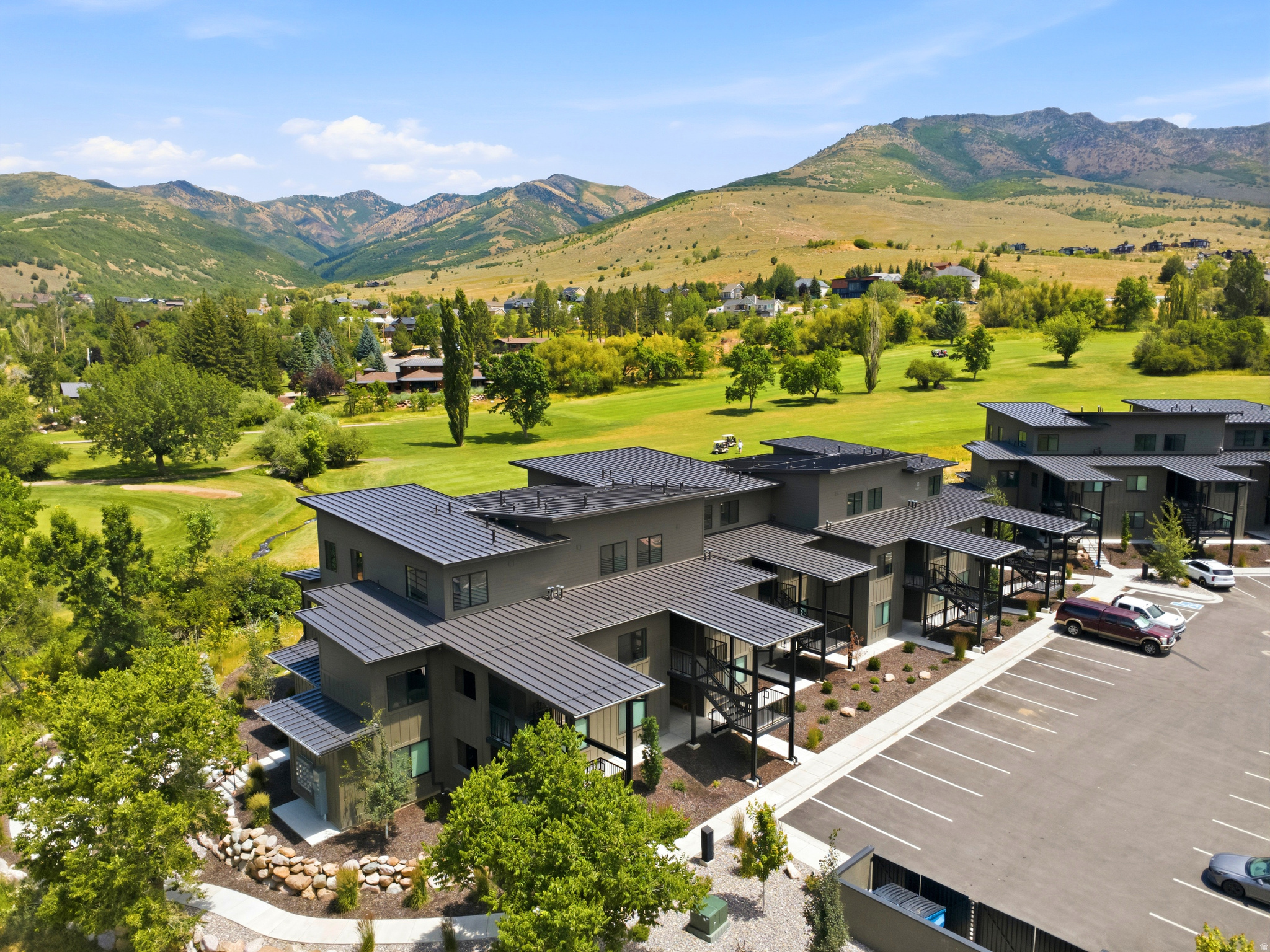 Rarely available upper corner condo in one of the most private settings at The Pointe at Wolf Creek! Nestled between the 10th green and 11th tee box, this beautiful retreat offers breathtaking mountain views and the soothing sounds of the creek from your private balcony. The open floor plan sleeps up to 10 and is ideal as a year-round getaway or vacation rental. Select furnishings included; contact agent for details. Minutes to ski resorts, reservoirs, hiking, and optional pool and fitness amenities.