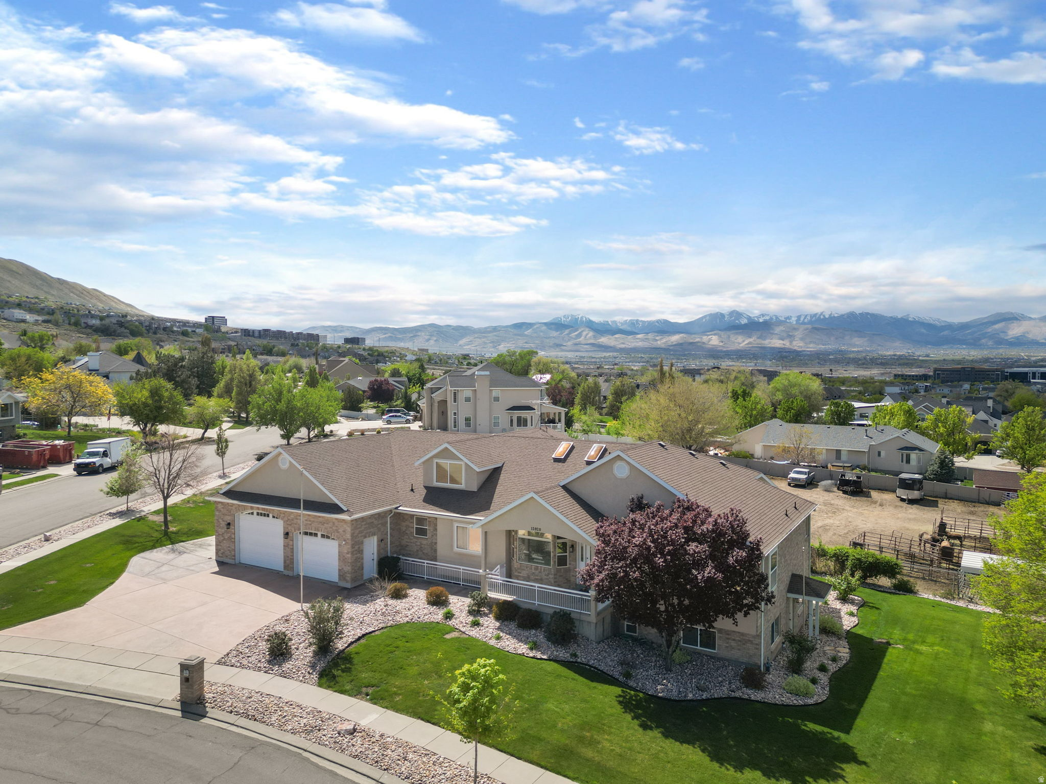 This is the home you've been waiting for!  Terrific opportunity with income potential too!  Tucked into a quiet Draper neighborhood, this beautifully designed rambler offers the ease of main-level living with the space and flexibility to grow into.   You will absolutely love this layout!  Main floor master suite, vaulted ceilings and a bright, open layout create a sense of comfort and calm.  The main floor primary suite gives you the convenience you've been looking for with your own private retreat just steps from the heart of the home. Upstairs living flows effortlessly onto a full-length deck, perfect for morning coffee, evening gatherings, or simply enjoying the space around you.   Downstairs, the home truly expands with a fully finished walkout basement apartment with its own entrance-ideal for extended family, visiting guests, or creating a separate living space that still feels connected.  And for everything else life brings, attached garage plus additional rear-access garage offers the kind of storage and flexibility that's hard to find-whether it's for hobbies, tools, or weekend adventures.  Set on a generous lot in a highly desirable Draper location, this home offers not just space but also freedom, flexibility, and a place to settle into the years ahead.