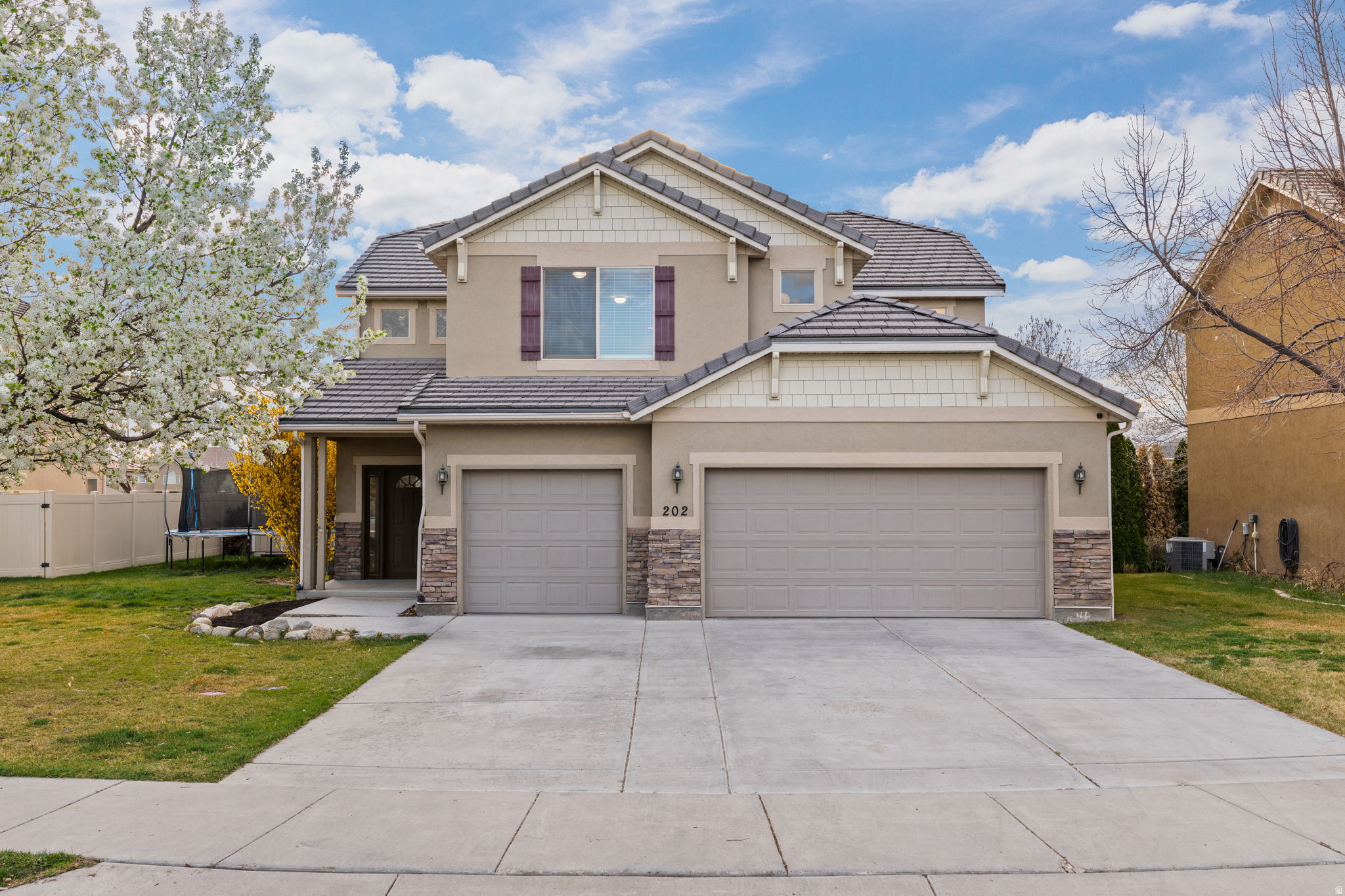 Welcome home! This stunning 4-bedroom, 3-bathroom home is priced to sell. With 2,699 square feet of beautifully updated living space in the heart of Lehi. Every detail has been taken care of so you can move right in. From the moment you walk through the front door, the dramatic vaulted entry captures your attention with soaring ceilings that flood the space with natural light and create an open, airy feel that makes the home live even larger than it looks. A versatile main-level flex space offers the flexibility to be used as a home office, a fourth bedroom, or a quiet retreat to suit your needs. Brand new carpet and fresh paint throughout mean this home is clean, crisp, and completely ready for its next chapter. The location is just as impressive as the home itself. Lehi's fantastic trail system is right outside your door, perfect for morning runs, evening walks, or weekend adventures. You are also just minutes from Utah's Silicon Slopes tech hub, top rated Alpine School District schools, Thanksgiving Point, and easy I-15 access to both Salt Lake City and Provo. This is the one you have been waiting for. Updated, move in ready, and in a community that truly has it all.