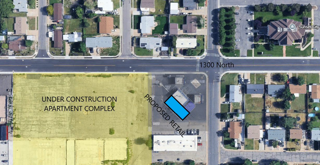 ** Quietly Marketed- Do Not bother Tenant**  Build-to-Suit or Ground Lease Potential 2000 sq. ft. Retail/Restaurant  Adjacent to the approximate 248 Unit Sunset Town Center Apartments Connected to High performing C-store Zone: C2- multiple uses Rent: Upon Request Term: Negotiable