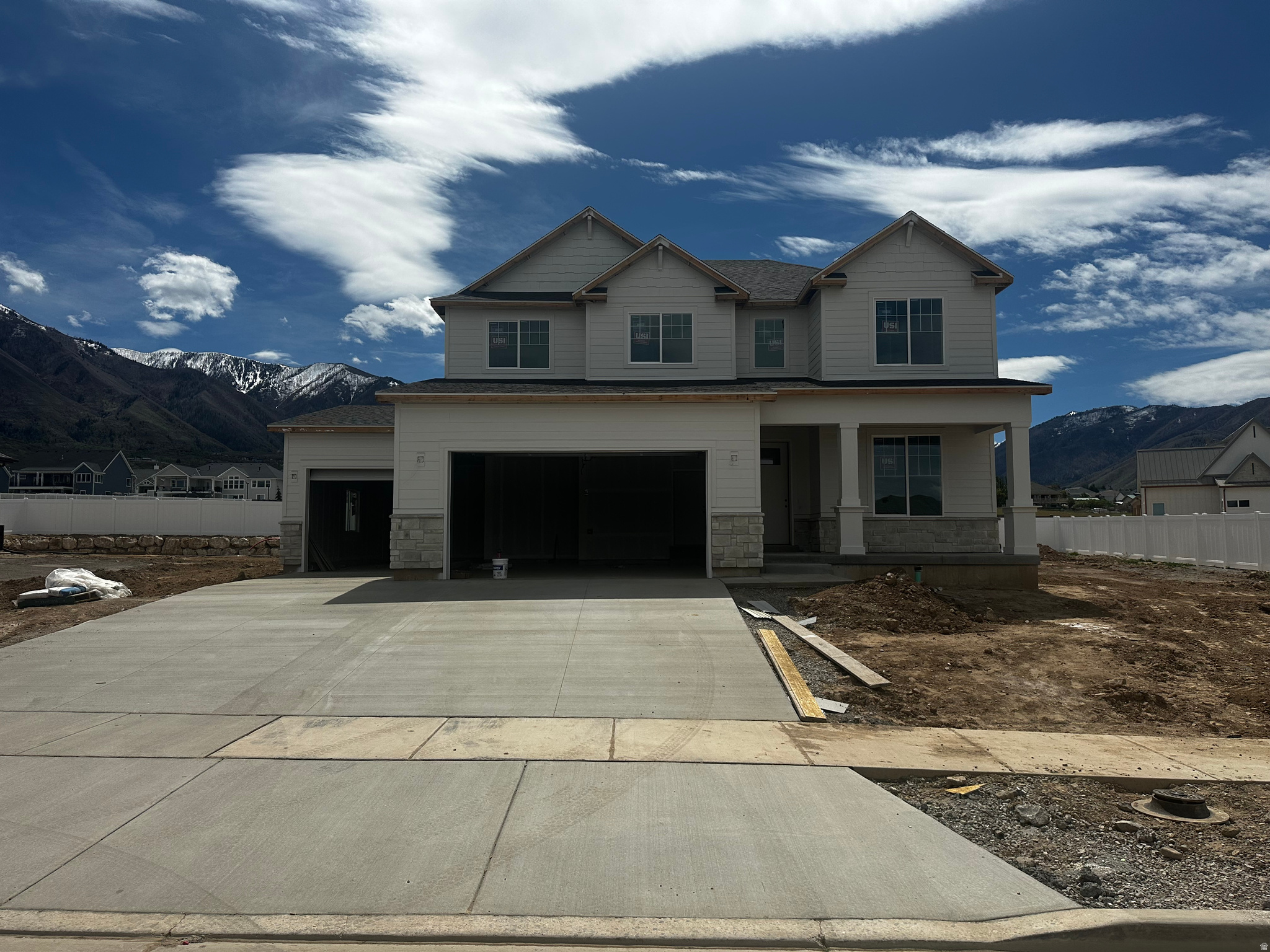 Estimated completion is the end of May! Our popular Aberdeen floorplan in our beautiful Carson Ridge community! This floorplan has an open concept layout, 4 bedrooms, 2.5 bathrooms, a loft and a 3-car garage. The Aberdeen also includes a flex room off the entry, a mudroom and a half bath near garage, as well as walk-in pantry within the kitchen. Upstairs you'll discover a loft space, spacious primary bedroom and bath, convenient upstairs laundry, bedrooms, and a bathroom. An unfinished basement provides potential for additional living space. Estimated completion is the end of May! Seller offering incentive with using preferred lender!