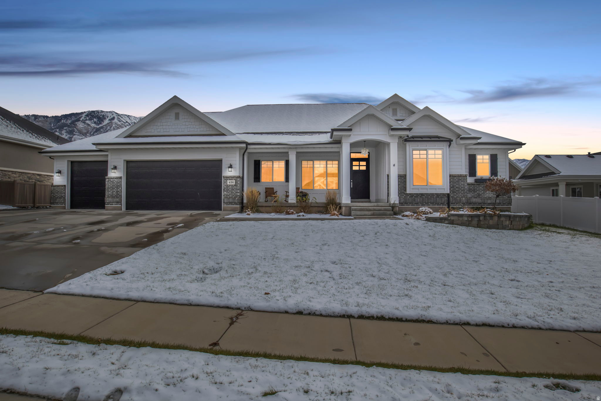 This stunning home in the heart of a highly desirable Salem neighborhood was thoroughly thought through in every way at construction. The kitchen layout, the laundry room space, the master living area, the oversized garage, and attention to detail bring serene comfort, functionality, and the opportunity for beautiful connection. The lot's amazing setting and spacious size in this peaceful community truly make this "home."  All information, figures, and documentation provided as a courtesy, buyer to verify all information.