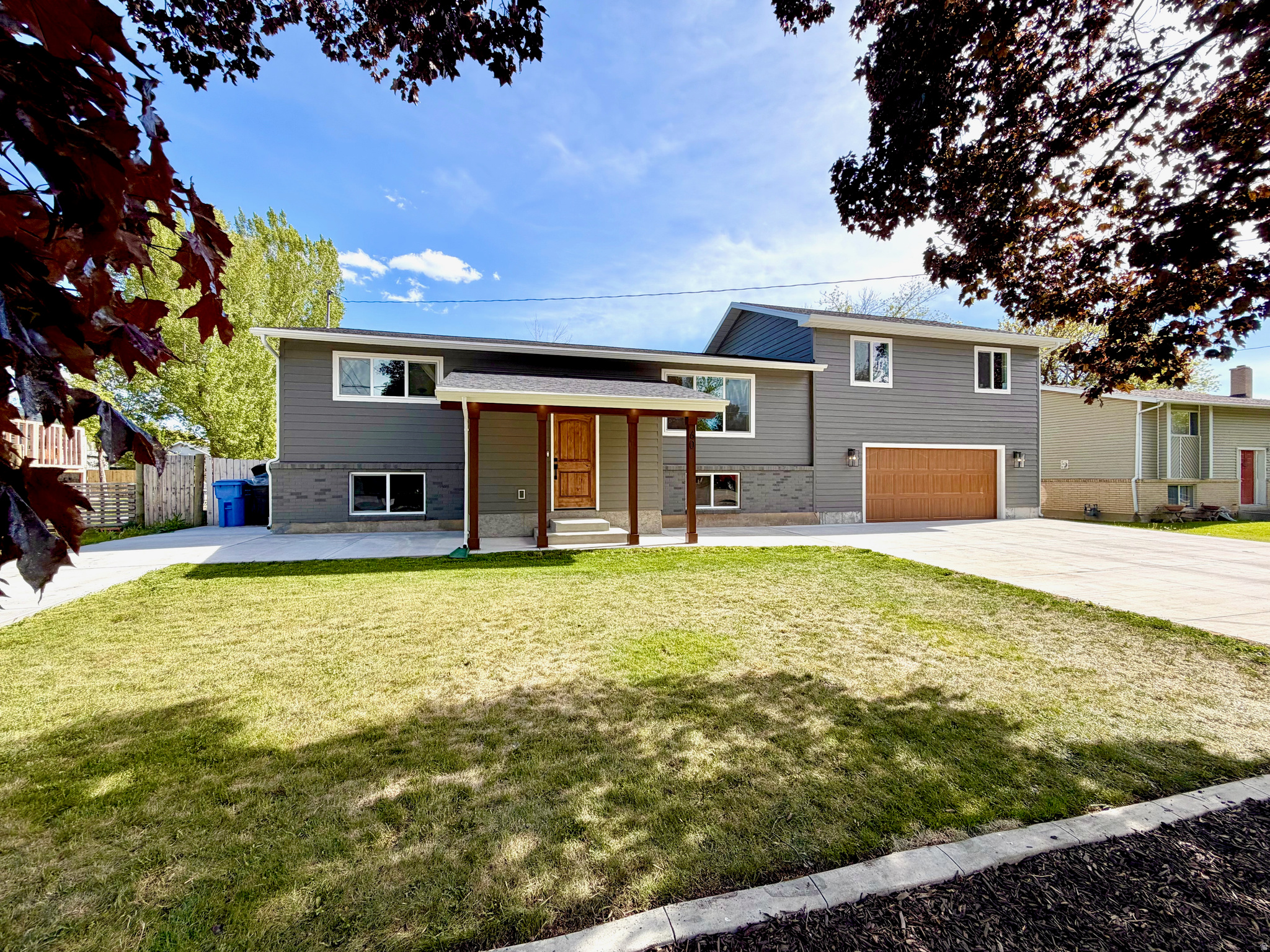 This beautifully remodeled 6 bed 3 bath home is fully finished and located within walking distance of Hyrum Reservoir, schools and the Hyrum City library.  The property comes with a boat/RV parking space, an attached and insulated double deep garage, an oversized master suite and large laundry area (including washer/dryer).  New roof, new siding, new windows...  In the back yard you'll discover a large, covered patio for grilling or relaxing, views of surrounding open spaces, an in-ground trampoline and play set.  The chicken run could remain or be replaced with grass prior to closing.  Glass doors will be installed on master shower prior to closing.  The recliners, dining table, couch, patio furniture, electric fireplaces, bookshelves, TV's (including exterior TV!)...could be left behind upon negotiation.  This one won't last long!  Secondary water is available to connect for irrigation.  All information is provided as a courtesy and will need to be verified by the buyer.