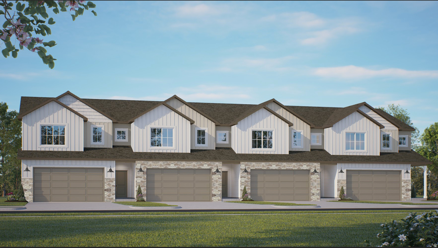 This townhome will include a beautiful floor to ceiling electric fireplace and private fenced in back yard! Amazing location to schools and shops! Parking for four cars- two in the garage and two in the driveway. Big shower in the master bathroom and TWO walk in closets. Beautiful kitchen with stainless steel appliances and quartz countertops and high quality soft close cabinets to the ceiling. Three bedrooms and laundry room upstairs and desk area for a work from home station. You are going to love this community! Estimated completion is September 2026. Some of the pictures are from previously completed units, some items will be slightly different please reach out to agent for clarification. Square footage figures are provided as a courtesy estimate only and were obtained from sales brochure. Buyer is advised to obtain an independent measurement.