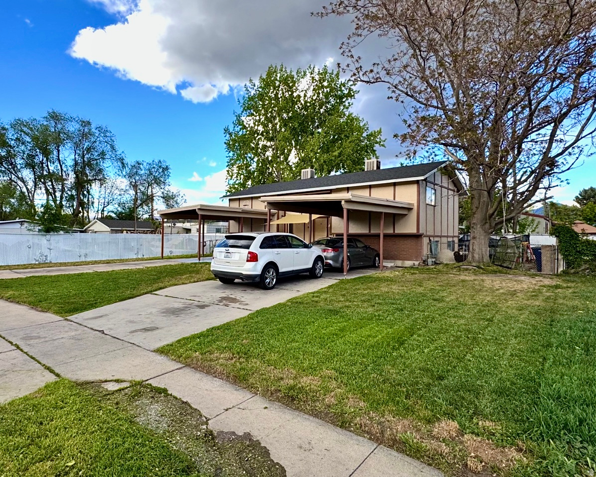 4 bed/4bath Duplex. Great investment property or home that is also income producing..  Each Side has 2 bedrooms and 1 full bath up and Kitchen, Family Room and 1/2 bath on the main level, updated flooring, fully fenced backyard w/storage sheds & carports w/Additional driveway parking. Ovens/Ranges & Refrigerators are included. Roof only 8 years old. Unit A boast a new furnace, new fridge, H2O heater (5 yrs old). Unit B furnace only apps 5 yrs old. ***PLEASE DO NOT DISTURB TENANTS, Showings by appointment only***