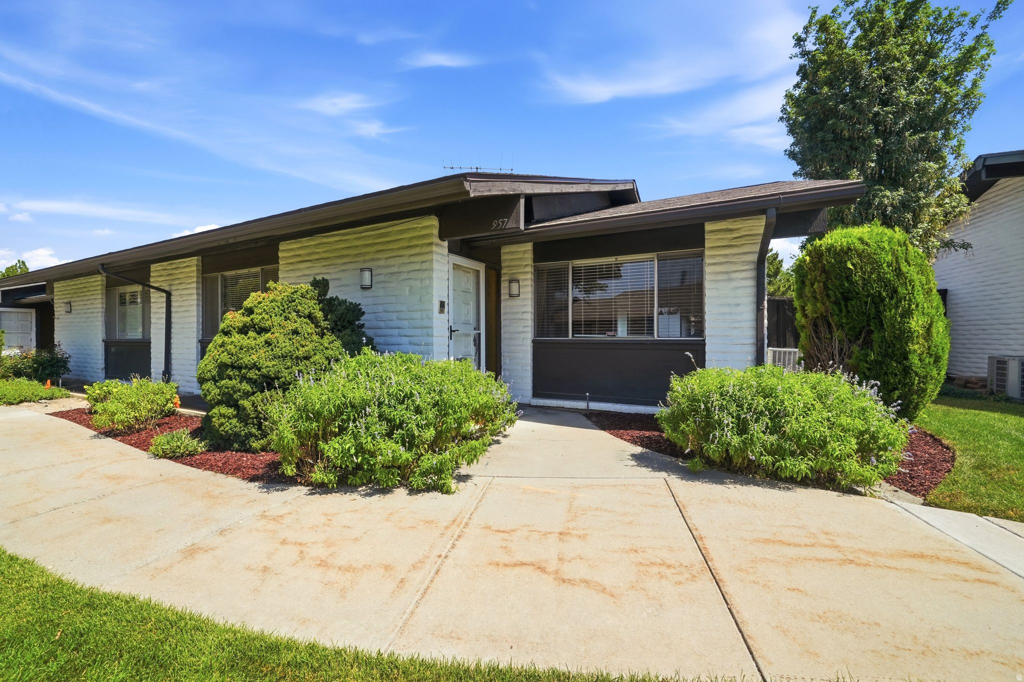 Location, location, location! Welcome to the highly sought after Three Fountains East community in Murray. This rare end-unit manor-style condo is one of only 30 built, and opportunities to own one rarely come available. This beautifully updated home features fresh paint throughout, new carpet upstairs, luxury vinyl plank flooring, and a updated kitchen completed within the last three years with new stainless steel appliances, cabinetry, and countertops. The spacious 2-car garage offers excellent storage with a pitched roof for added overhead space. Enjoy the convenience of living just minutes from shopping, dining, parks, freeway access, and everything Murray has to offer. Square footage figures are provided as a courtesy estimate only. Buyer is advised to obtain an independent measurement.