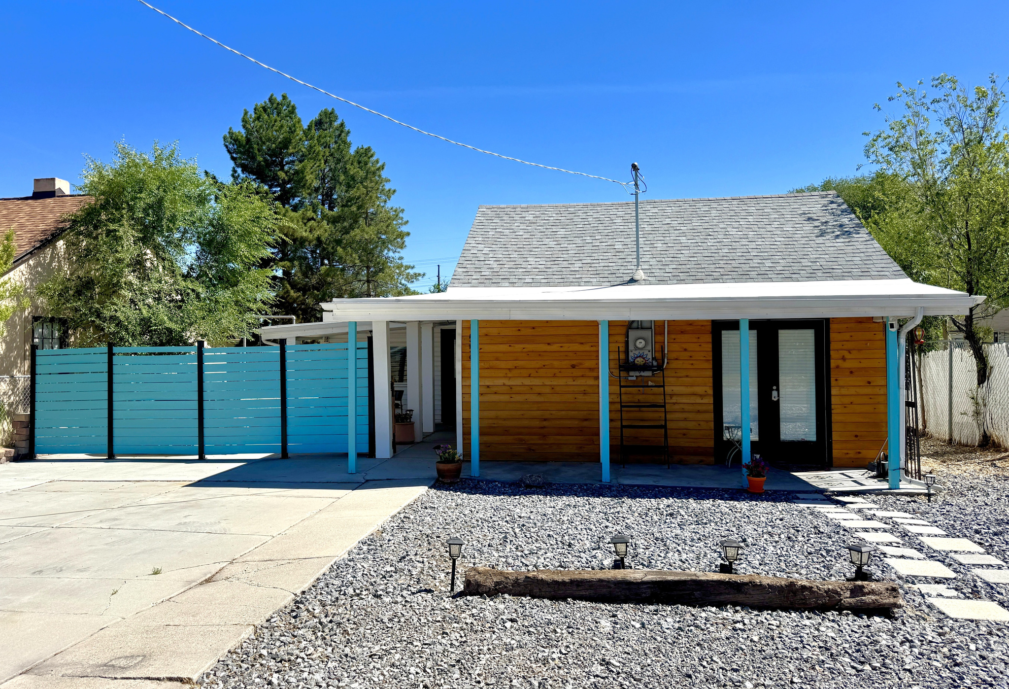 Flexible 3-bedroom home with two kitchens, detached flex studio, and optional separate living spaces. Ideal for multigenerational living, owner-occupants seeking rental income, traveling professionals, or home-based businesses.  Completely remodeled in 2022 including new appliances, windows, flooring, walls, kitchens, bathrooms, etc.  New electrical to flex house for remote office and expanded living space. All appliances included. Furniture, dishes, linens and art are negotiable depending on your needs. The large lot has plenty of room for gardening and 4 off street parking spots. The house is in a quiet neighborhood close to downtown SLC and transportation.