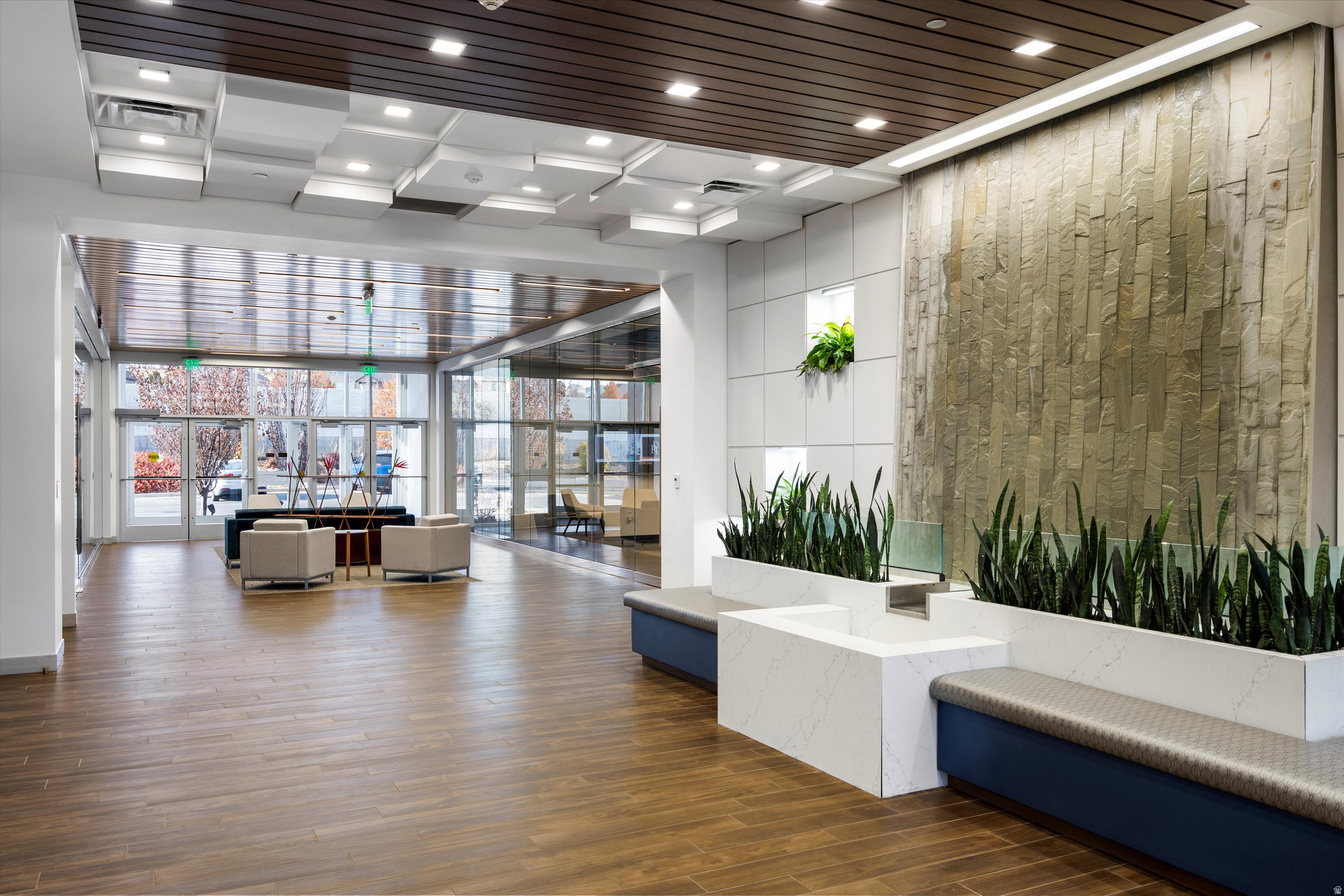 Sublease Opportunity - Luxury Modern Office Space in South Jordan!  Discover an exceptional opportunity to sublease a 5,550 sq. ft. main-floor luxury office suite in one of South Jordan's most vibrant business districts. Designed with sophistication and intention, this contemporary workspace blends high-end finishes, abundant natural light, and a open layout that elevates both productivity and client experience.  Thoughtfully planned for growing teams and established professionals, the suite includes 11 private offices, each offering comfort and privacy; a dedicated conference room ideally suited for client presentations; and a large, beautifully designed training room perfect for seminars, workshops, or collaborative team development. The open kitchen and break area provide a warm, stylish gathering space-balancing professionalism with comfort.  From its sleek architectural touches to its modern open-concept design, this space was created to inspire creativity, support efficiency, and impress. Ideal for tech companies, professional service firms, creative agencies, or any organization seeking a polished, upscale environment that reflects the highest level of professionalism.  Experience this distinguished workspace and elevate your business presence in South Jordan.