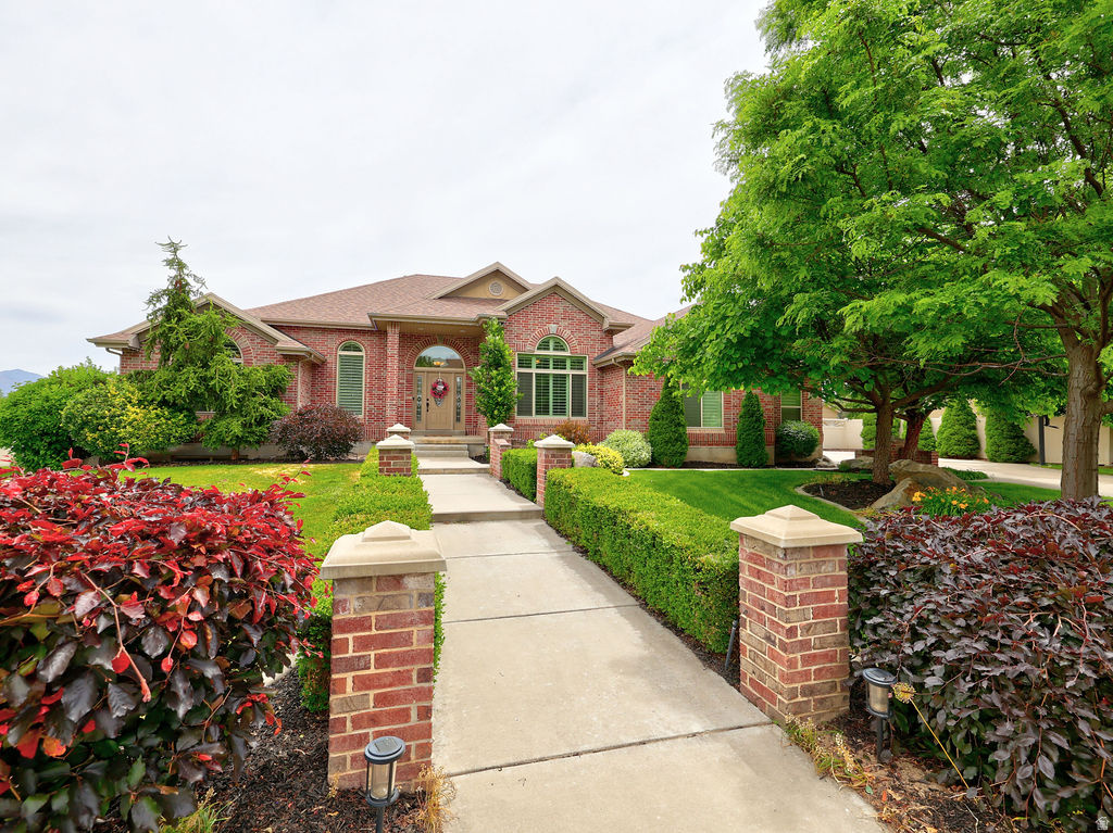 This incredible all brick home is located on a cul-de-sac in the Prestigious Autumn Farm neighborhood.  Homes rarely come available in this neighborhood and when they do they sell quickly! The home has a great floor plan with 2 kitchens and an apartment with access through the spacious 4 car garage. New roof 2022, new furnace 2023, AC 2025, Water heaters, 2025,2017, new interior paint 2025. Additional custom built cabinets added in the master bath, master bedroom, and entry. Heavy duty shelving added in the garages. Additionally most of the windows have been replaced. Elementary school is within walking distance, High school and Middle school are within 2 miles.  Permanent, programable holiday lighting on exterior trim.