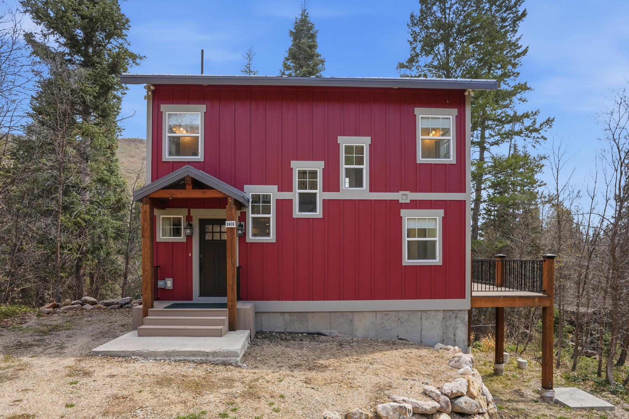 Come and see this adorable cabin located in Midway! Tucked away in the serene Snake Creek Canyon of beautiful Midway is this charming, turnkey cabin that holds endless fun, solitude and beauty.  Surrounded by timeless pines, streams and stunning mountain views, this secluded home has several features boasting comfort and relaxation.  The main level has an open concept kitchen/family room with white quartz countertops, endless cabinetry, a pantry, one bowl stainless sink, subway tile, and stainless steel appliances.  Beautiful hardwood floors and wide, double pain windows add to the openness along with a large family room that opens to a spacious deck perfect for entertaining, views, or to just relax. Upstairs are two en suite master bedrooms with large closets and a small built in desk.  There is a walkout basement that has a gorgeous sauna to enjoy after outdoor activities of snowmobiling, snowshoeing or hiking and has a quaint gathering area for movies or games.  This home has plenty of storage and endless cabinetry throughout.  It is light and airy and can be enjoyed year round but not lived in full time.  This property is located 10 minutes from downtown Midway where restaurants and shopping can be enjoyed.  Wasatch Golf Course is around the corner and to world class skiing and fishing is 20 minutes away!  This cabin is simply a recreational paradise! Please note this property is not part of an HOA but it does come with a water share and a voting right in the Snake Creek Mutual Water Company.  An annual assessment of $746 is required and it is zoned for part time occupancy and rentals are not allowed.  More detail provided with Seller's Disclosures. Additionally, the square footage figures are provided as a courtesy estimate only and were obtained from house plans/architectural drawings.  Buyer is advised to obtain an independent measurement.  All furnishings are included in the sale.