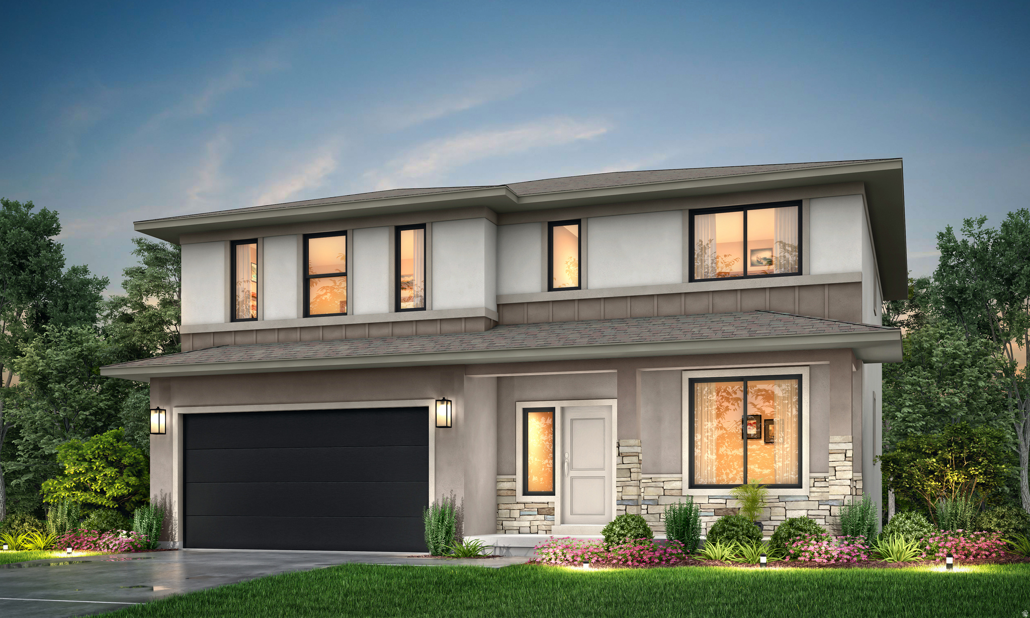 No HOA! June Promotion of $22,000 towards closing costs/buydown if using preferred lender or $20,000 if using own lender. Partial front yard landscaping! This 2-Story Plan (Evergreen) is currently being built and will be move-in ready in September most likely. Gorgeous 2-story home that will go fast! An elegant entry with lots of light and a staircase that leads to the upstairs loft. Main level home office with double-doors and the kitchen is spacious and has a large pantry. 4 bedrooms upstairs in addition to the loft and none of the four bedrooms upstairs share a wall. The secondary bath offers a separate vanity room. Please Note: Pictures are from another home, but the same floor plan, but used for illustrative purposes only. Actual features may vary. All the selections of the home have been selected so price is accurate. Buyer and/or Buyer's agent to verify all.