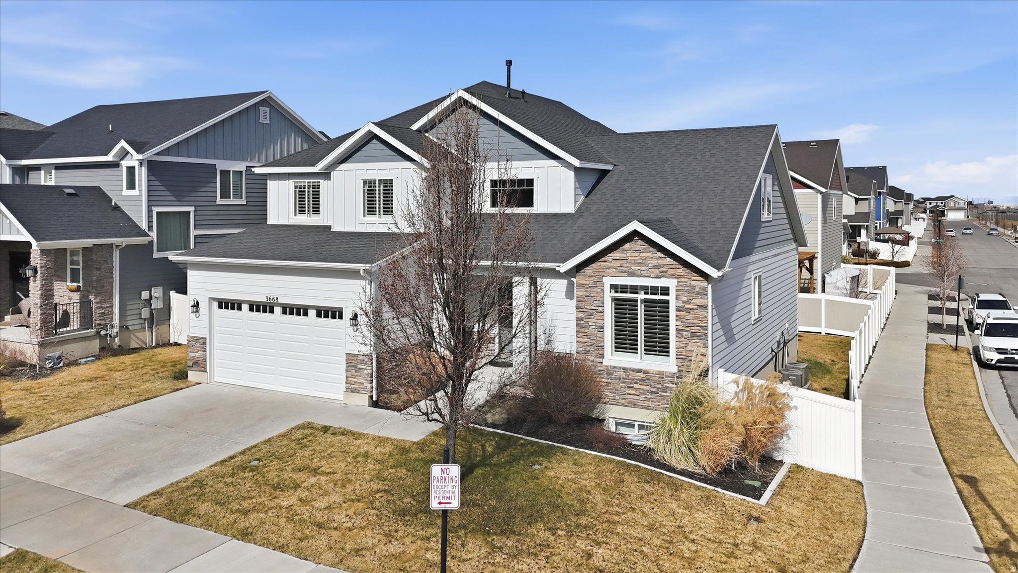 Prime South Jordan location offering the perfect blend of everyday convenience and quiet residential living. Just minutes from Daybreak and The District, this home places you close to one of the area's premier destinations for shopping, dining, and entertainment - while still enjoying a peaceful neighborhood setting. With easy access to Bangerter Highway and Mountain View Corridor, commuting anywhere in the valley is quick and convenient.  Built in 2014, this newer home offers a modern, open-concept layout filled with abundant natural light. The spacious kitchen flows seamlessly into the main living areas, creating an ideal space for both comfortable daily living and effortless entertaining. Every detail reflects clear pride of ownership - exceptionally well maintained inside and out and truly turnkey.  Situated on a desirable corner lot, the property provides added openness, privacy, and curb appeal. A large unfinished basement offers significant future equity potential and the opportunity to customize to your needs.  With no HOA - a rare advantage for a home of this age in such a sought-after location - and a welcoming, well-kept neighborhood atmosphere, this is a standout opportunity.  Homes in this pocket rarely become available. Move-in ready and waiting for you.  Square footage figures are provided as a courtesy estimate only and were obtained from the County.  Buyer is advised to obtain an independent measurement.