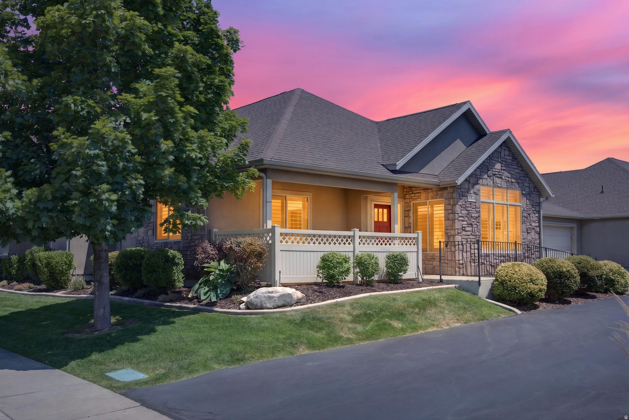 These homes don't come on the market frequently and you won't want to miss this one. Well cared for, south facing (minimal snow & lots of light) patio home is in the desirable Sunset Park Villas senior community. This is one of the quietest, well cared for senior communities in Syracuse and even Davis County. This home is mechanically sound with recent updates including the furnace & AC, dishwasher, microwave and whole home humidifier. All appliances are included and updated, even the washer and dryer. Granite countertops, natural wood cabinets, plantation shutters, LVP flooring, fresh paint, and several closets for storage make this a very comfortable option. Large family room, secondary bedroom, sunroom and primary bedroom provide enough space for hobbies, guests  and personal items.