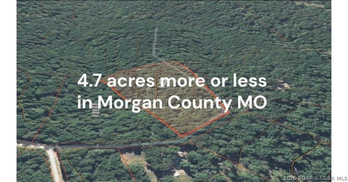 Beautiful 4.70± acres in rural Morgan County, Missouri with road frontage on Fresno Rd. If you’ve been looking for a place to get away from the noise, hunt, ride, camp, or eventually build, this property has a lot to offer.

Electric is available at the road, making it a great setup for a future cabin, camper spot, or weekend retreat. The area is known for good deer and turkey hunting, and there’s an off-roading park nearby for added recreation.

Located just 7 miles from Gravois Mills and only 3 miles from the Lake of the Ozarks, you’re close to some of the best fishing, boating, and water sports Missouri has to offer while still enjoying the peace and privacy of the countryside.

Whether you want a hunting property, recreational getaway, or a place to invest in and enjoy for years to come, this Morgan County tract is worth a look.