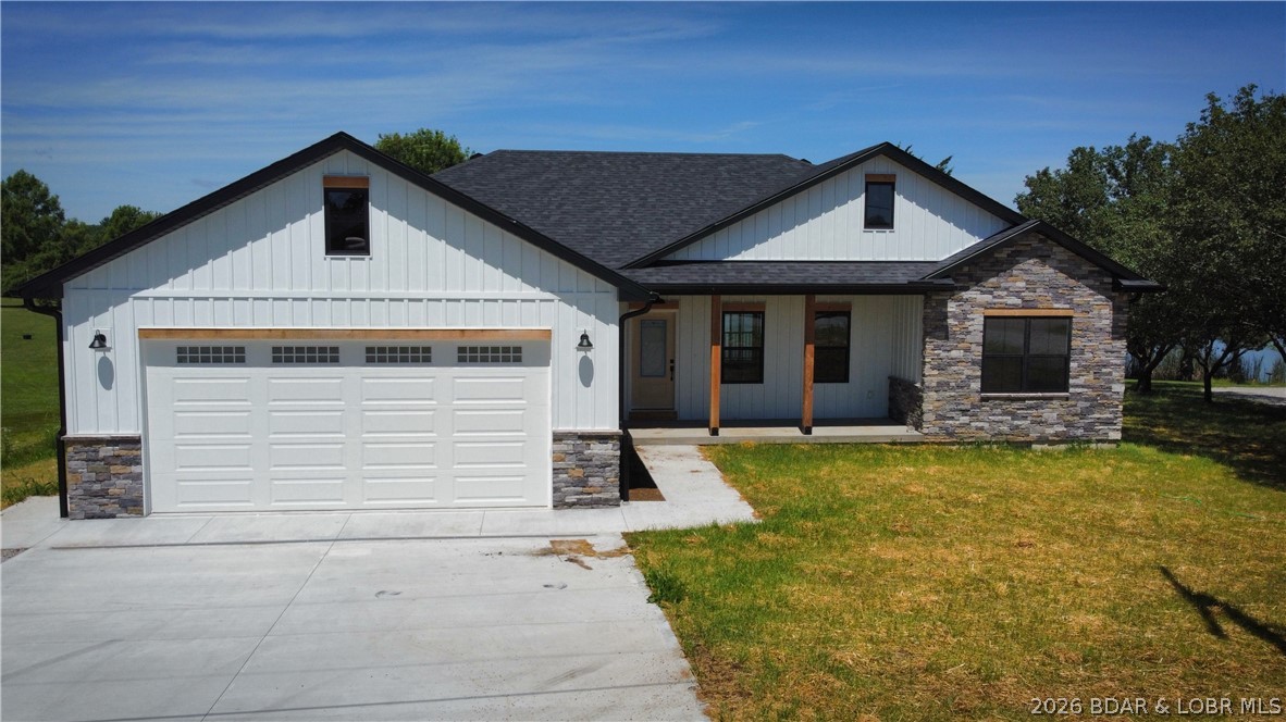 New construction 3-bedroom, 2-bath home located in Lincoln, MO! This home features an open-concept living area with plenty of space for entertaining. The thoughtfully designed kitchen offers quartz countertops, a tile backsplash, and a functional layout with beautiful finishes and ample workspace. The spacious primary suite includes a private ensuite bath and a walk-in closet. Additional highlights include durable LVP flooring, a 2-car attached 28 ft deep garage, and a generously sized lot. Step outside onto the composite deck overlooking a private lake, providing a great space to relax and enjoy the view. A fantastic opportunity for comfortable, modern living!