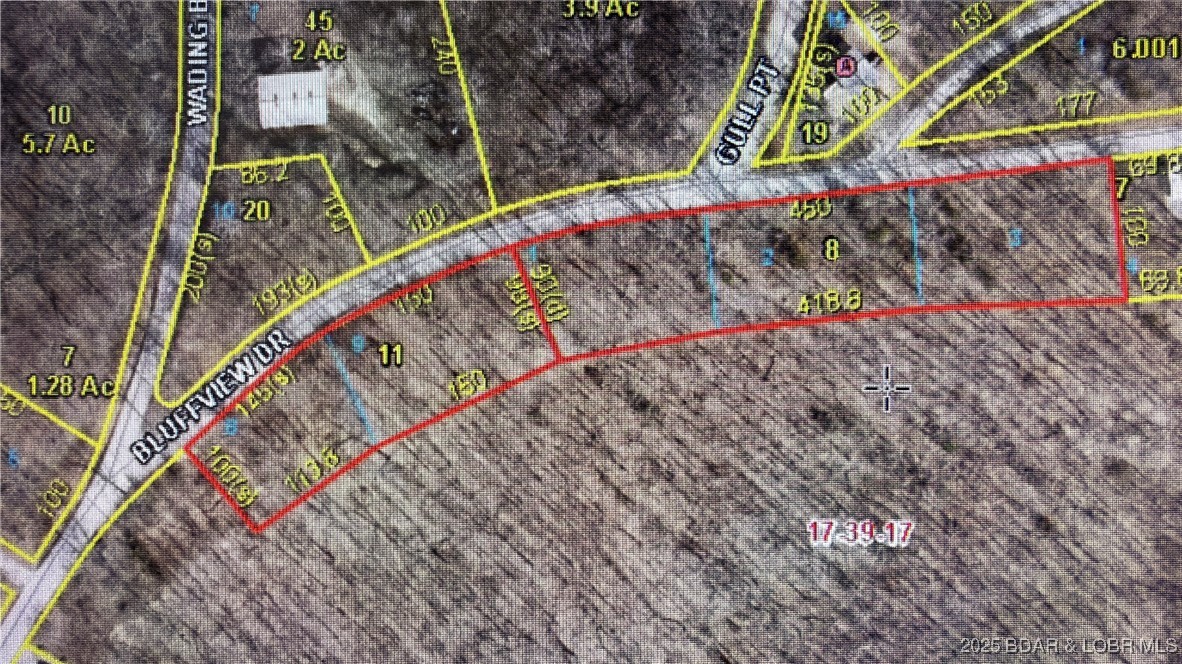 Osage View. Five building lots all along road frontage. Currently zoned residential.