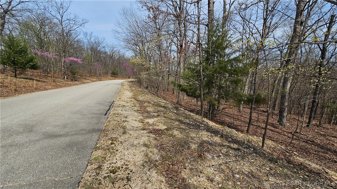 Discover the perfect canvas for your custom home in the prestigious Porto Cima community. This wooded lot presents a tranquil setting with seasonal views of the Lake of the Ozarks. Enjoy all the benefits of Porto Cima living, including multiple lake access points, playgrounds, pools, and an exercise room. HOA requires a minimum 1,100 sq ft build, or a design that complements the surrounding homes. The lot features a moderate slope, transitioning to a steeper grade towards the rear boundary, offering the potential for tiered landscaping or walkout basement designs.