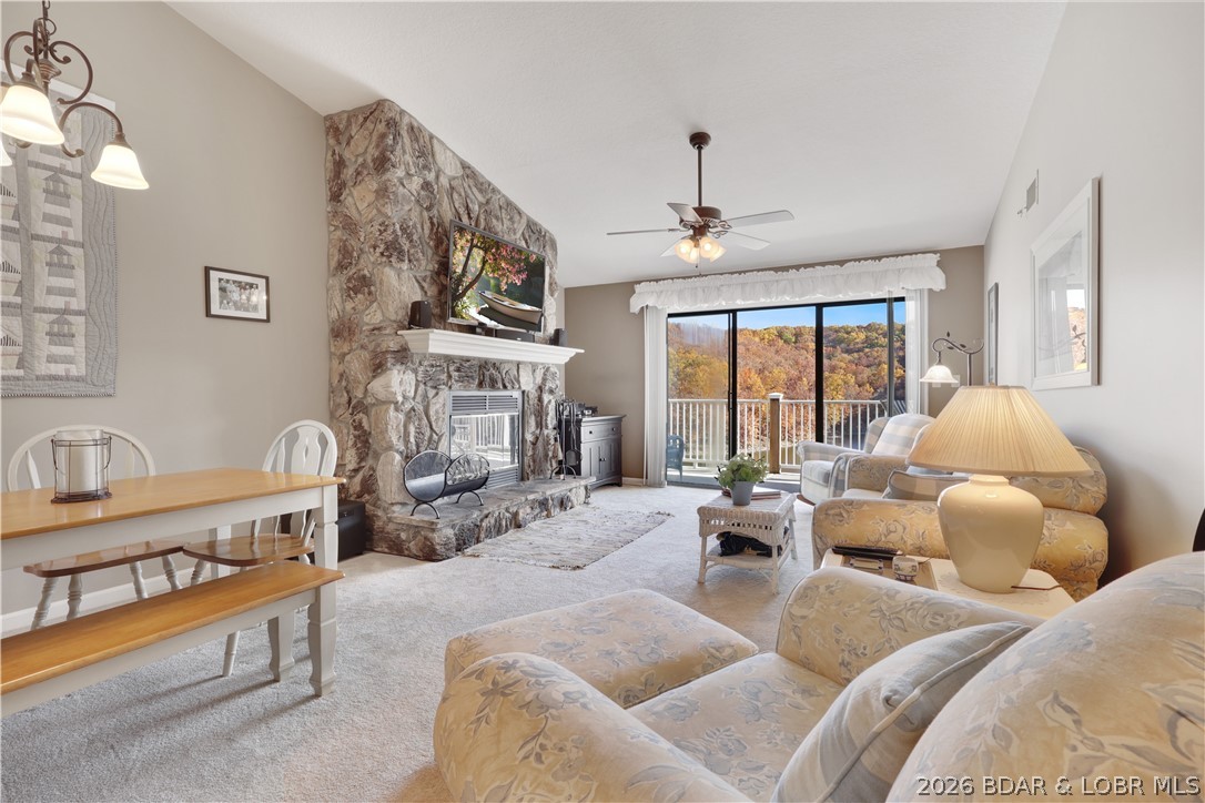 MOTIVATED SELLER - All 2026 Assessments Paid! Fully updated, lovingly maintained, furnished & accessorized with 10x30 Slip - same family for 30 years in one of the Lakes most well-maintained condo complexes in popular Osage Beach. Bldg D has an amazing shady Easterly view of the State Park never to be taken from your enjoyment. Top floor assures you of peace and quiet - no pitter patter of little feet plus the added spaciousness with the vaulted ceilings. The End location provides privacy, hard to find in a condo. Complete remodel to include granite counters and new appliances, above and below cabinet lighting, plus HVAC, tile, carpet and much more - see detailed list in attachments. No restrictions for nightly rental, this move in ready condo is great for income producing investing. Deck is both open and covered and enjoys a beautiful East facing view where sunrise and moonrise are a must see and where shady afternoons are much appreciated mid Summer. Your 10x30 boat slip is visible from the condo on Dock C, slip 9L located on the end next to the wet steps, provides additional Lakeside enjoyment. One of the best kept complexes, the pride of ownership is apparent.