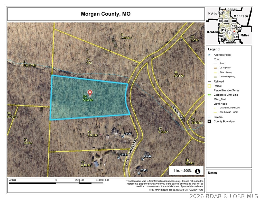 Building or camping lot not far from off-road parks and Lake of the Ozarks.
