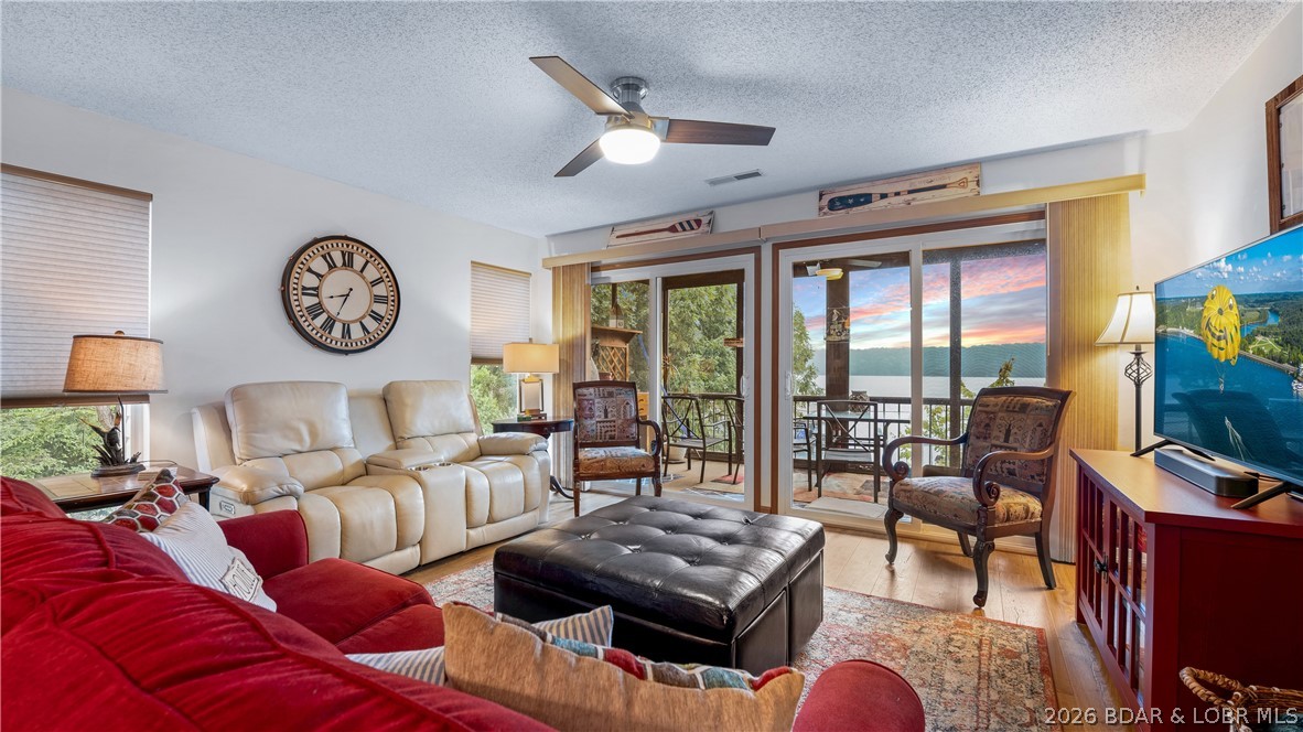 Wake up to open main channel views in the heart of Osage Beach — and step outside to one of the most coveted pools at the lake, perched right at the point. This 3-bedroom condo at Breakwater Bay checks every box: minimal steps for easy access, a wave-break keeping the cove glassy calm, and room for your boat and PWC. You're minutes from Redheads, Margaritaville, and everything Osage Beach has to offer — but the moment you're home, it feels like a world away. At $250,000, this is one of the sharpest buys on the water. Short-term rental-eligible and completely turn-key — live it on your schedule, generate income when you're not. Schedule your private showing today. 12x32 boat dock in NEW dock C included (est. completion date of June)