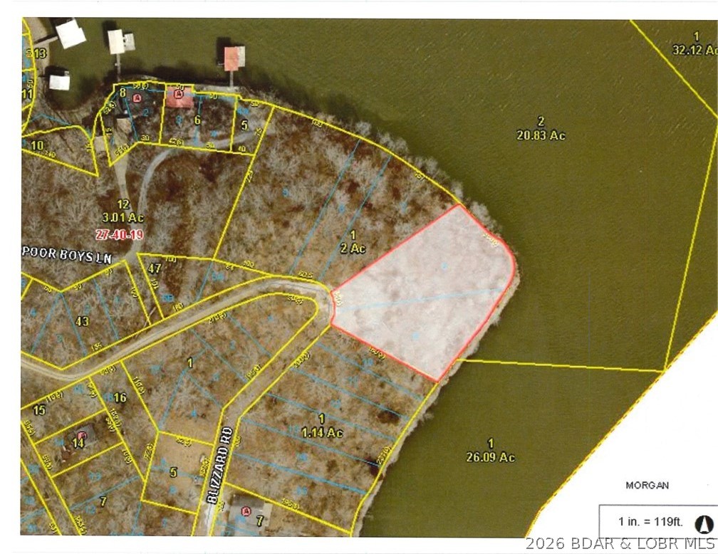 Looking for lots with no HOA, cove protection, spectacular main channel views, Ivy Bend wooded acreage? These lots at the 61 MM are located in a quiet cove offering a great place to build a home, or just come enjoy everything the Lake has to offer. Public boat ramps are just around the mouth of this cove and restaurants and attractions are nearby! Owner has spoken to Septic company and states that there are different septic options available for these lots. Additional lots available, make it a package deal!