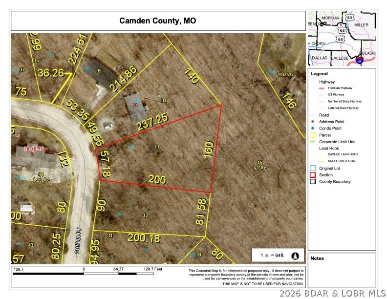 Get your piece of the pie!  Level building lot near Good Oak Lake, an interior lake in Four Seasons, ready for your dream home.